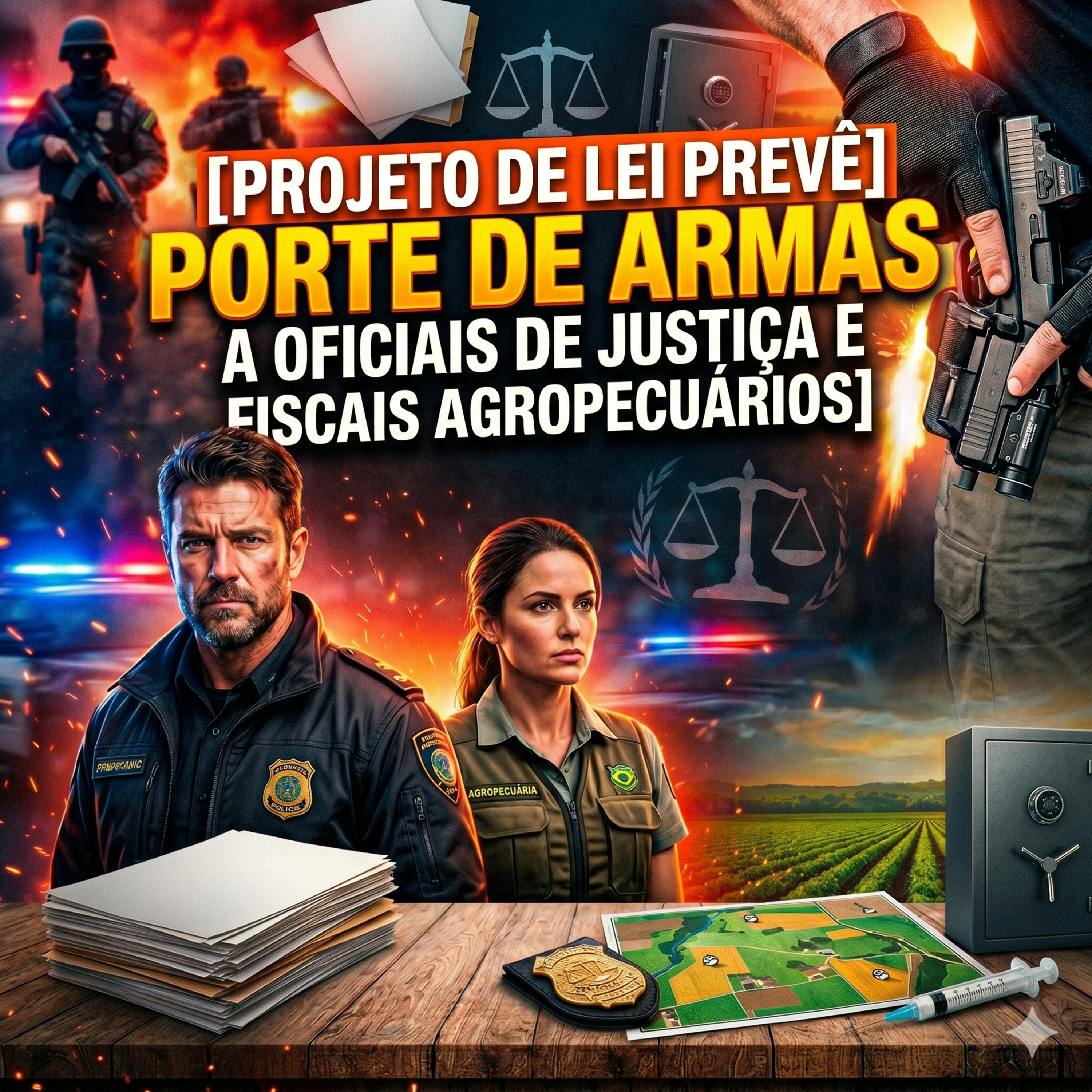 Projeto de Lei prevê porte de armas a oficiais de justiça e fiscais agropecuários  episode artwork