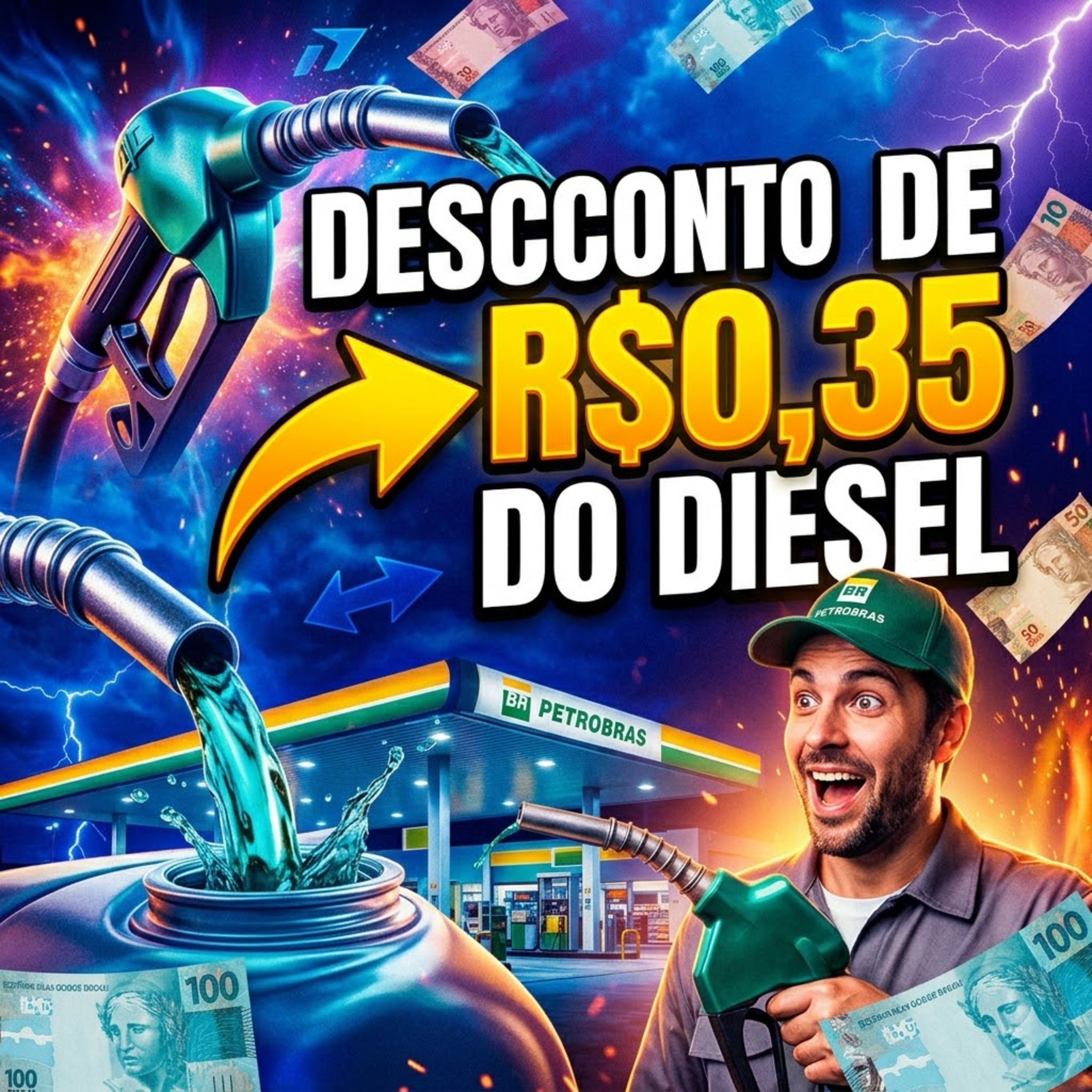 Petrobras aplica desconto de R$0,35 na venda do diesel episode artwork