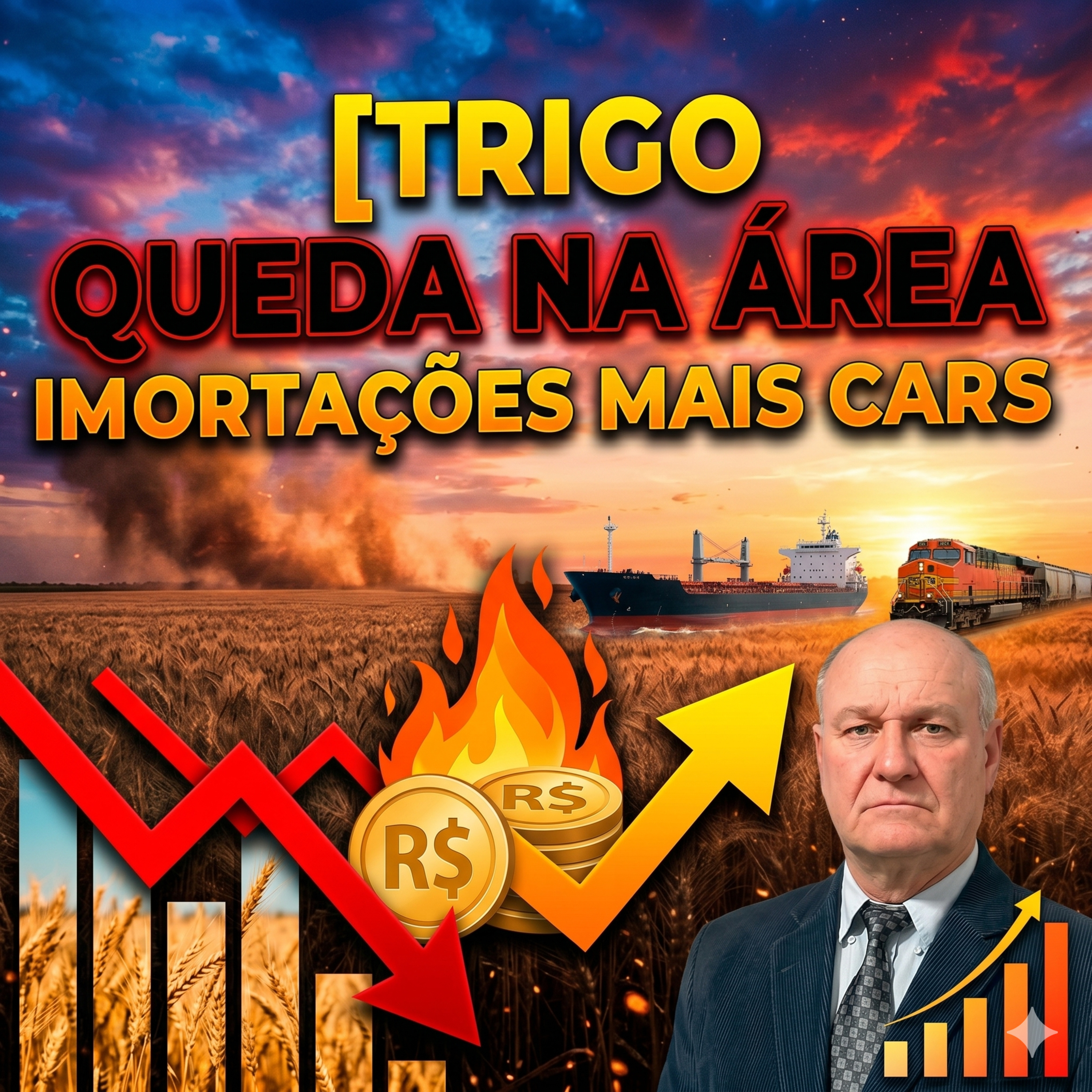 Trigo no Brasil: Queda na área plantada pode forçar importações mais caras. episode artwork