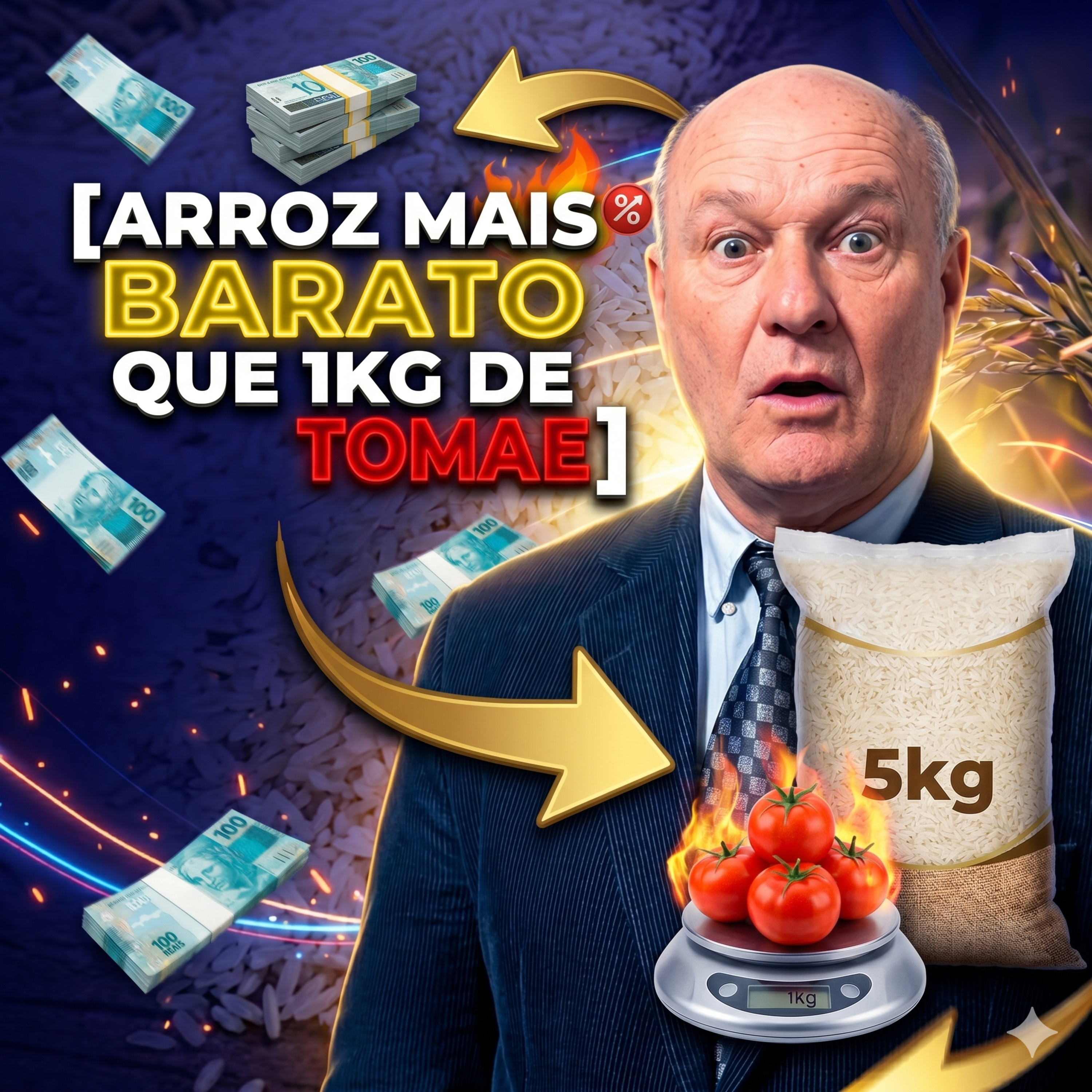 Arroz no precinho: Por que o pacote de 5kg está mais barato que 1kg de tomate? episode artwork