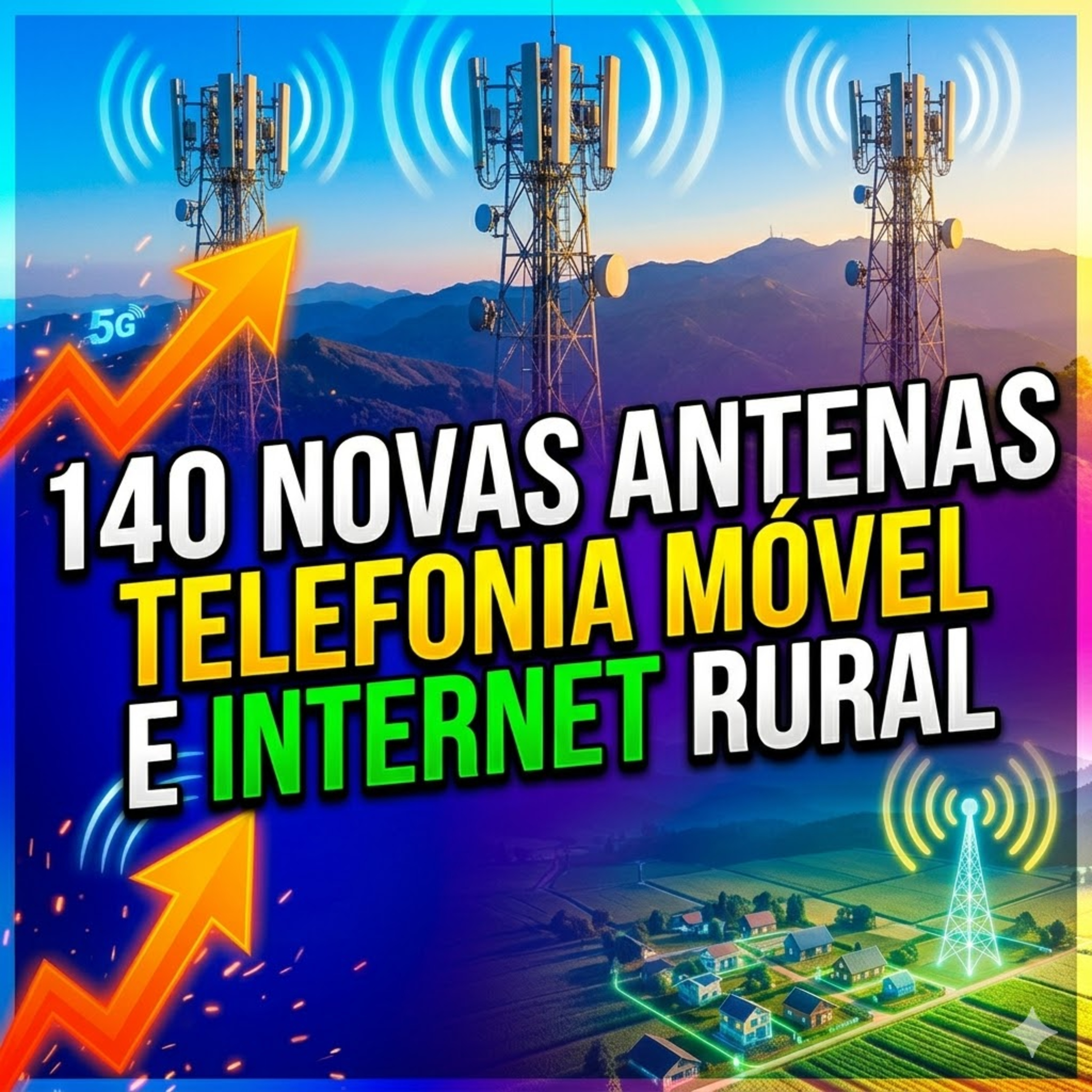 Programa prevê instalação de até 140 novas antenas para ampliar telefonia móvel e internet rural  episode artwork