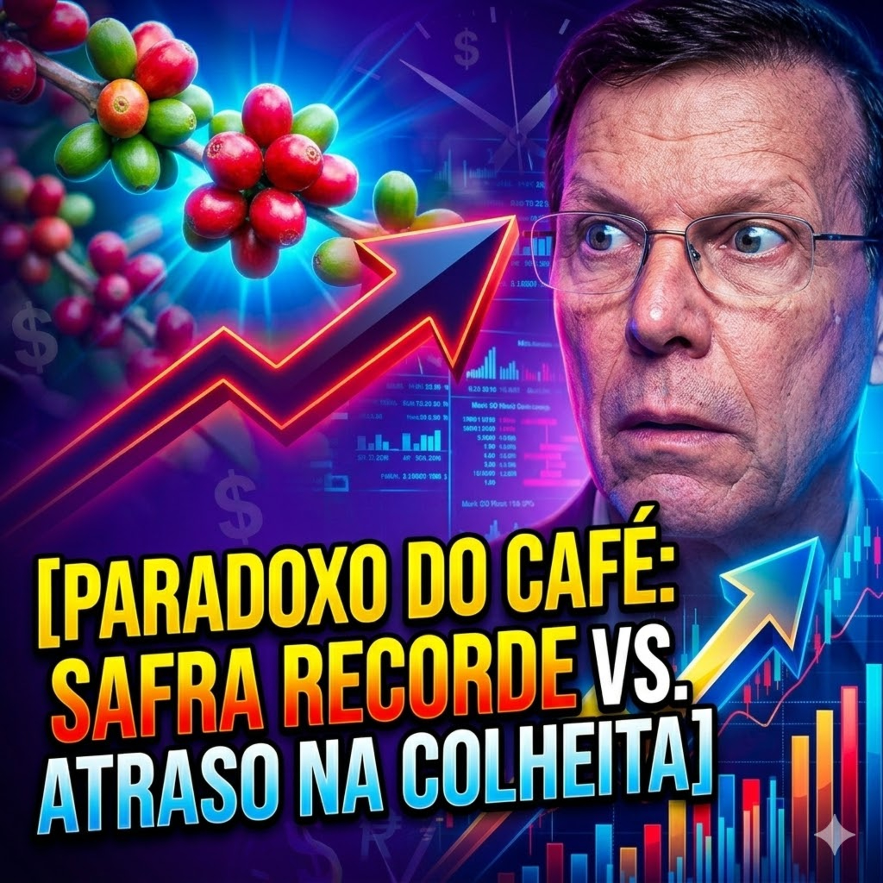 O paradoxo do café: Safra recorde vs. Atraso na colheita. O que esperar? episode artwork
