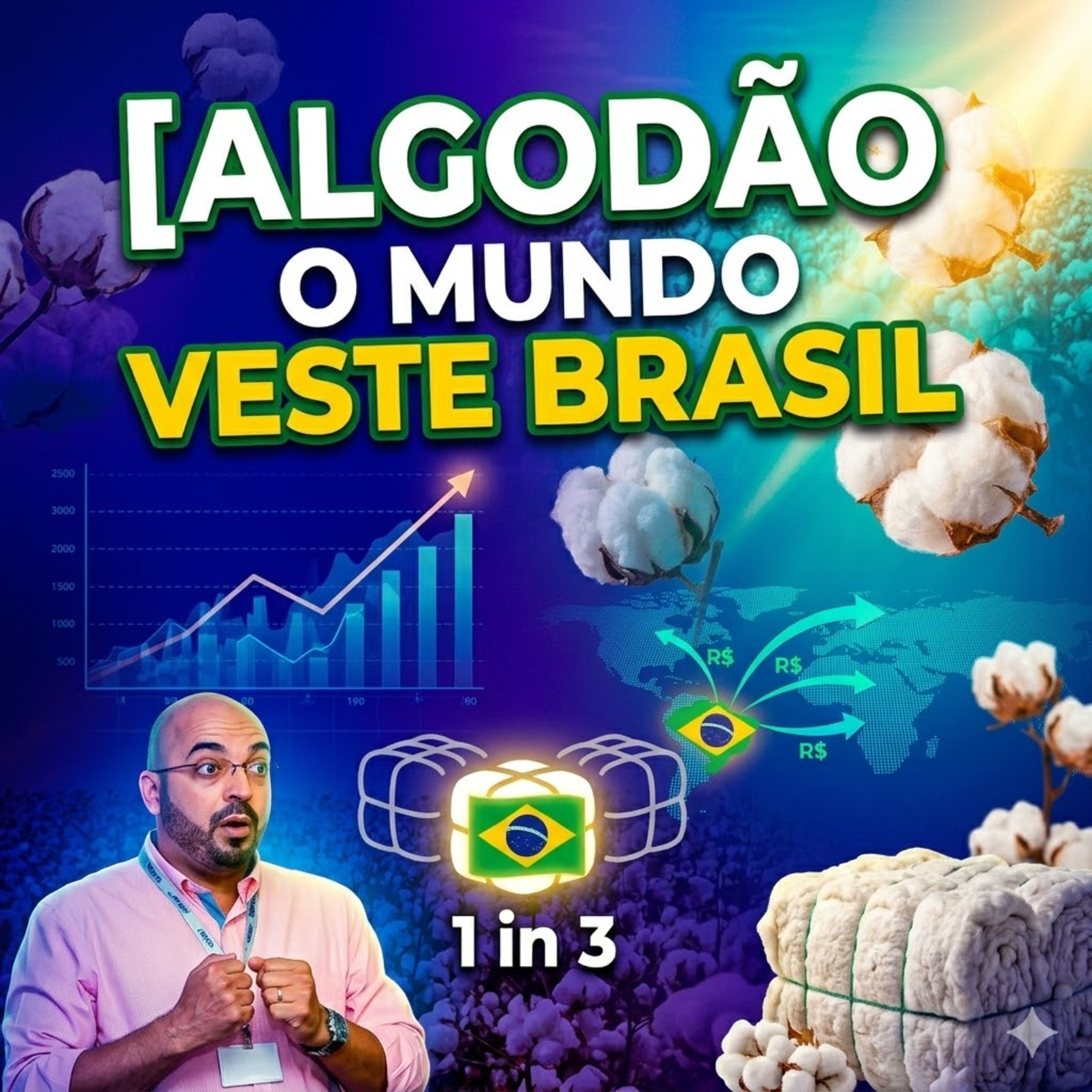 Algodão - O mundo veste Brasil: 1 em cada 3 fardos exportados tem origem brasileira  episode artwork