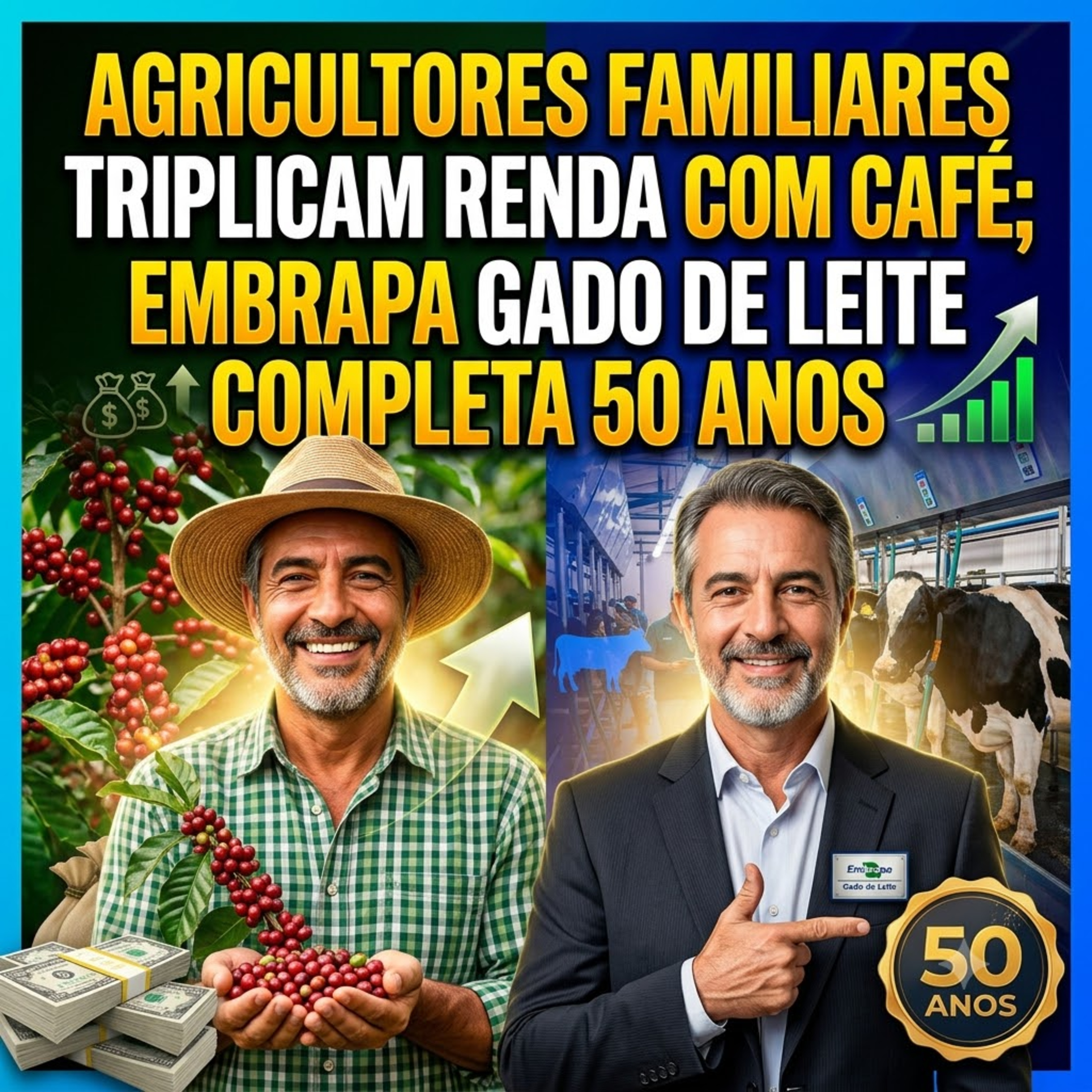 Agricultores familiares triplicam renda com café; Embrapa Gado de Leite completa 50 anos episode artwork