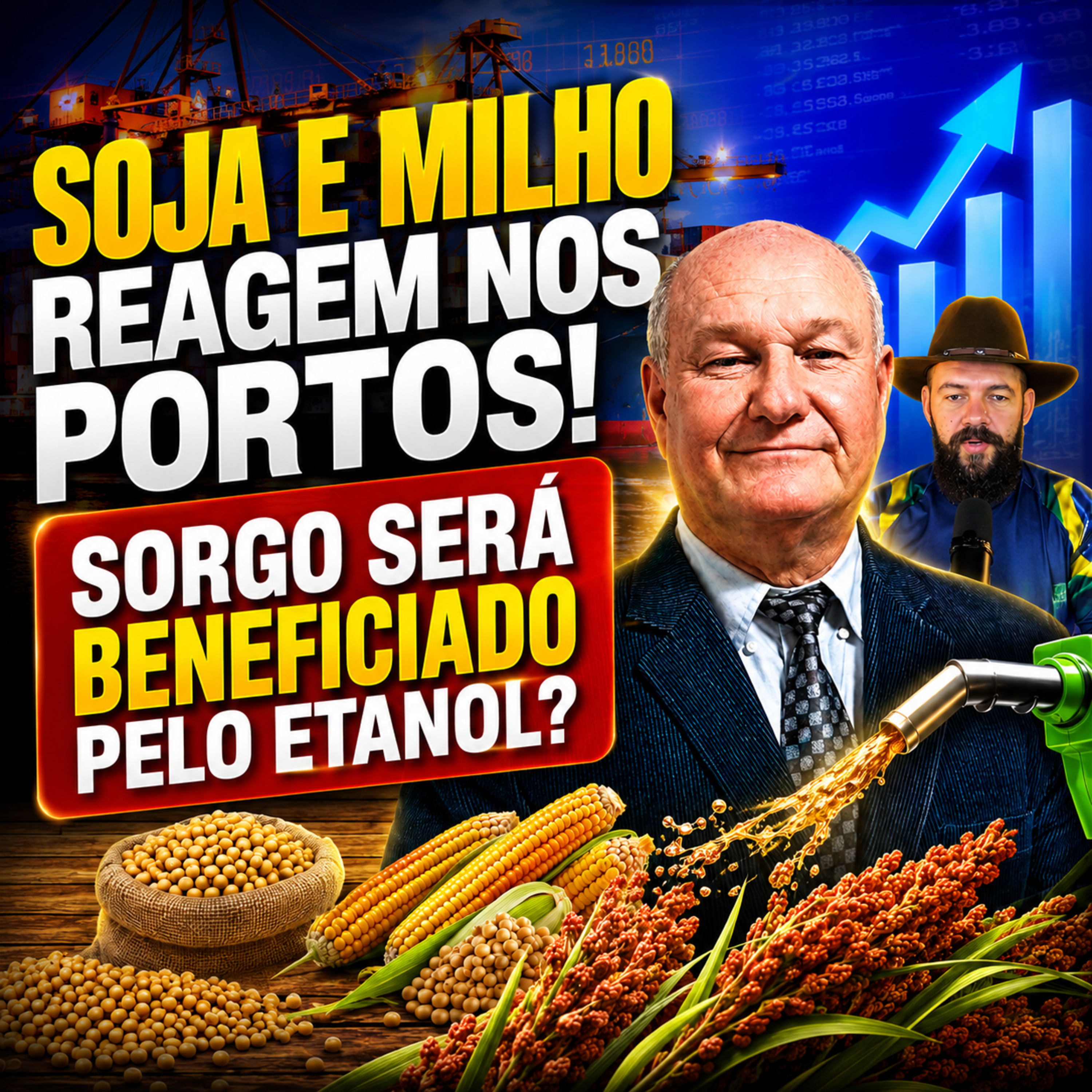 Soja e milho reagem nos portos! Sorgo será beneficiado pelo etanol? episode artwork