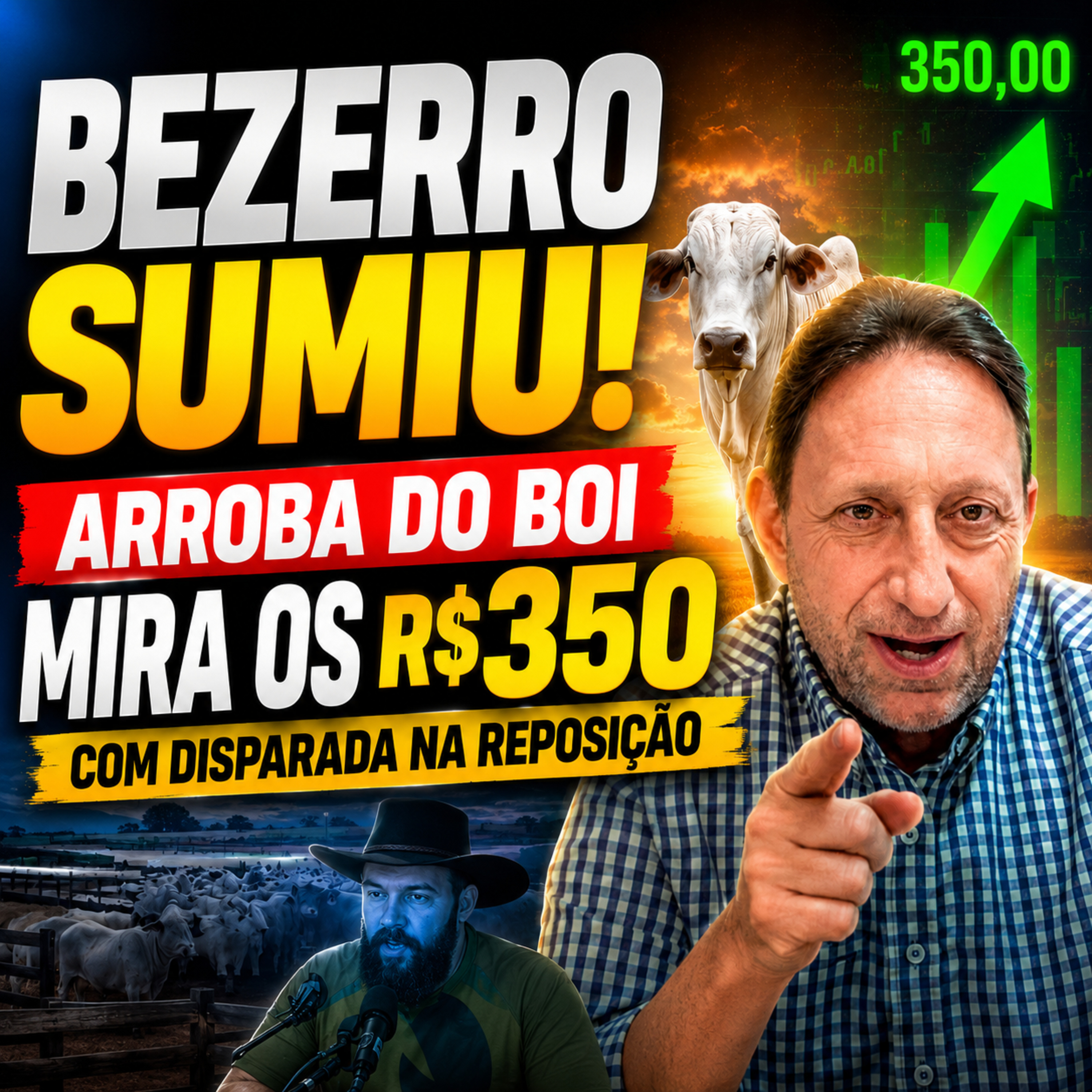 Bezerro Sumiu! Arroba do Boi Mira os R$350 com Disparada na Reposição episode artwork