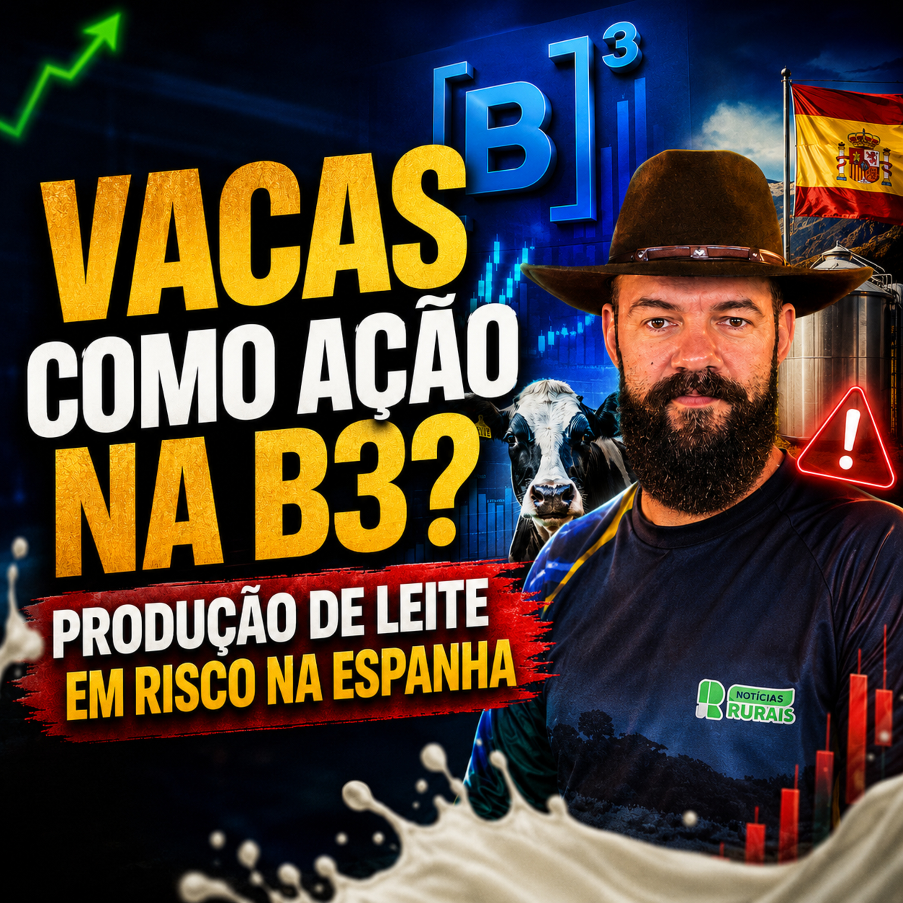 Vacas como ação na B3? Produção de leite em risco na Espanha episode artwork