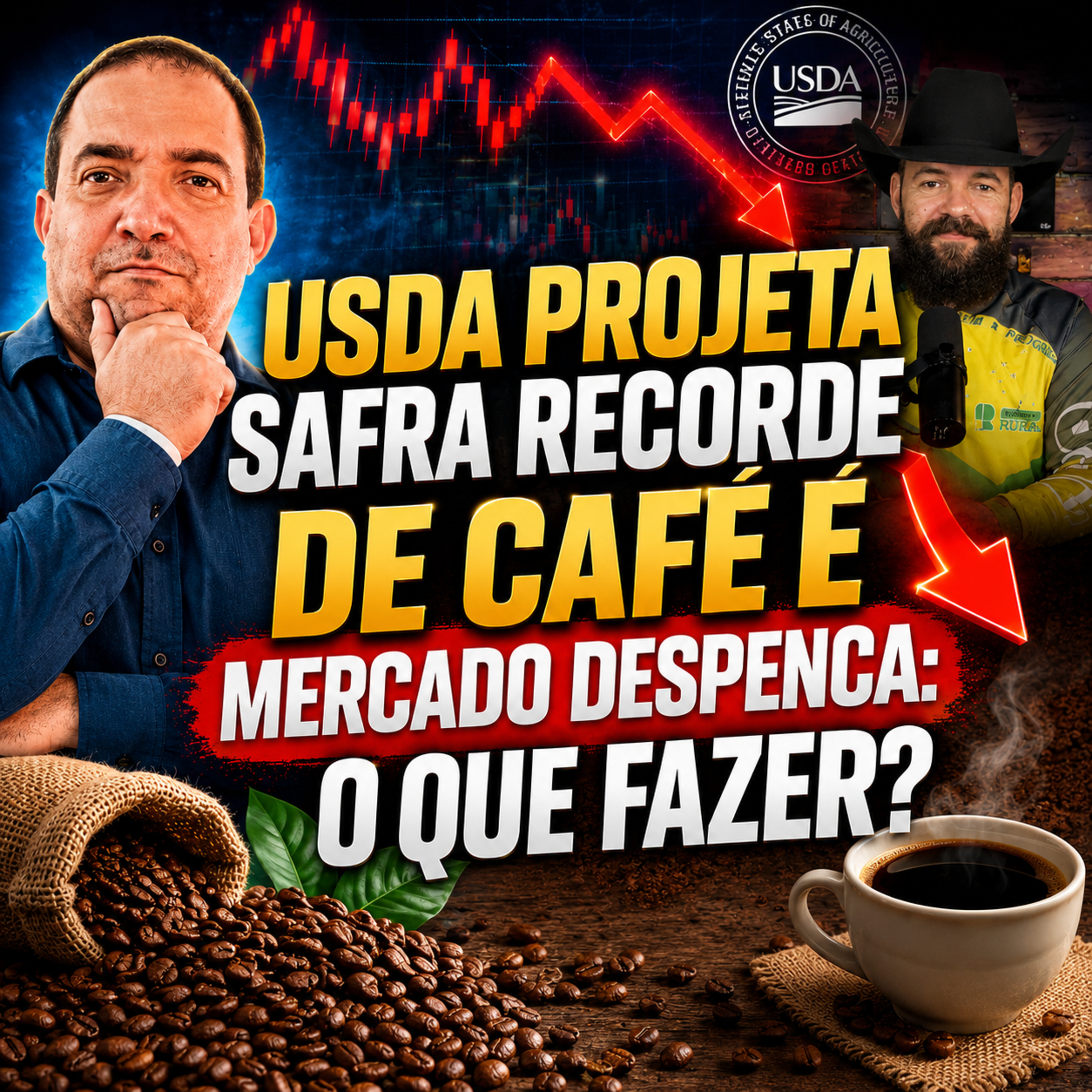 USDA projeta safra recorde de Café e mercado despenca: O que fazer? episode artwork