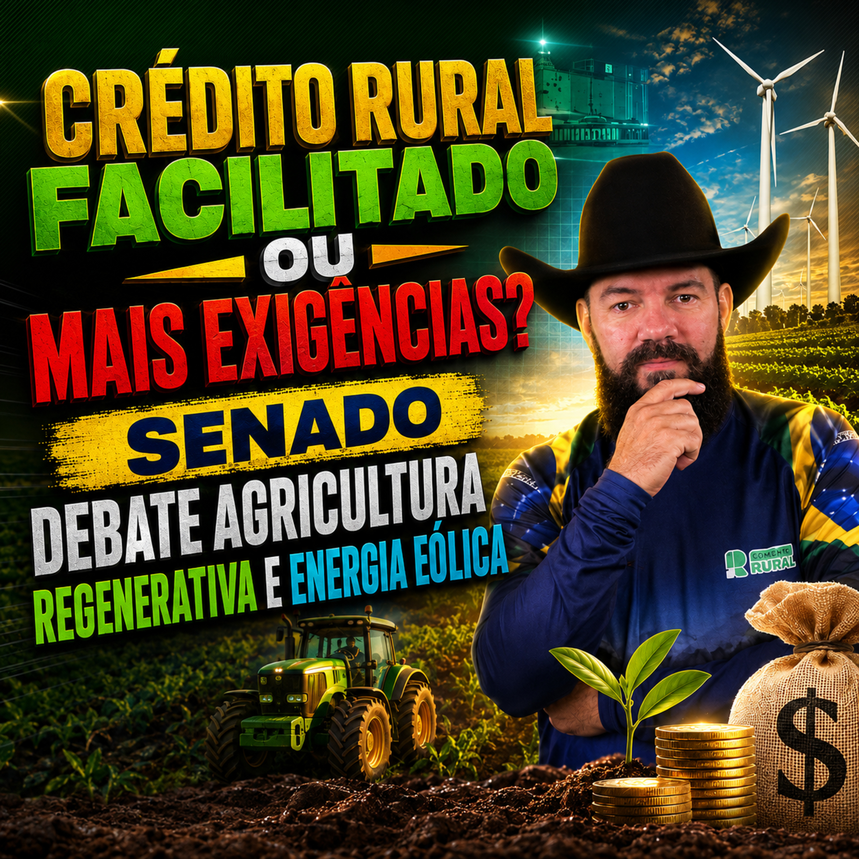 Crédito Rural Facilitado ou Mais Exigências? Senado Debate Agricultura Regenerativa e Energia Eólica episode artwork