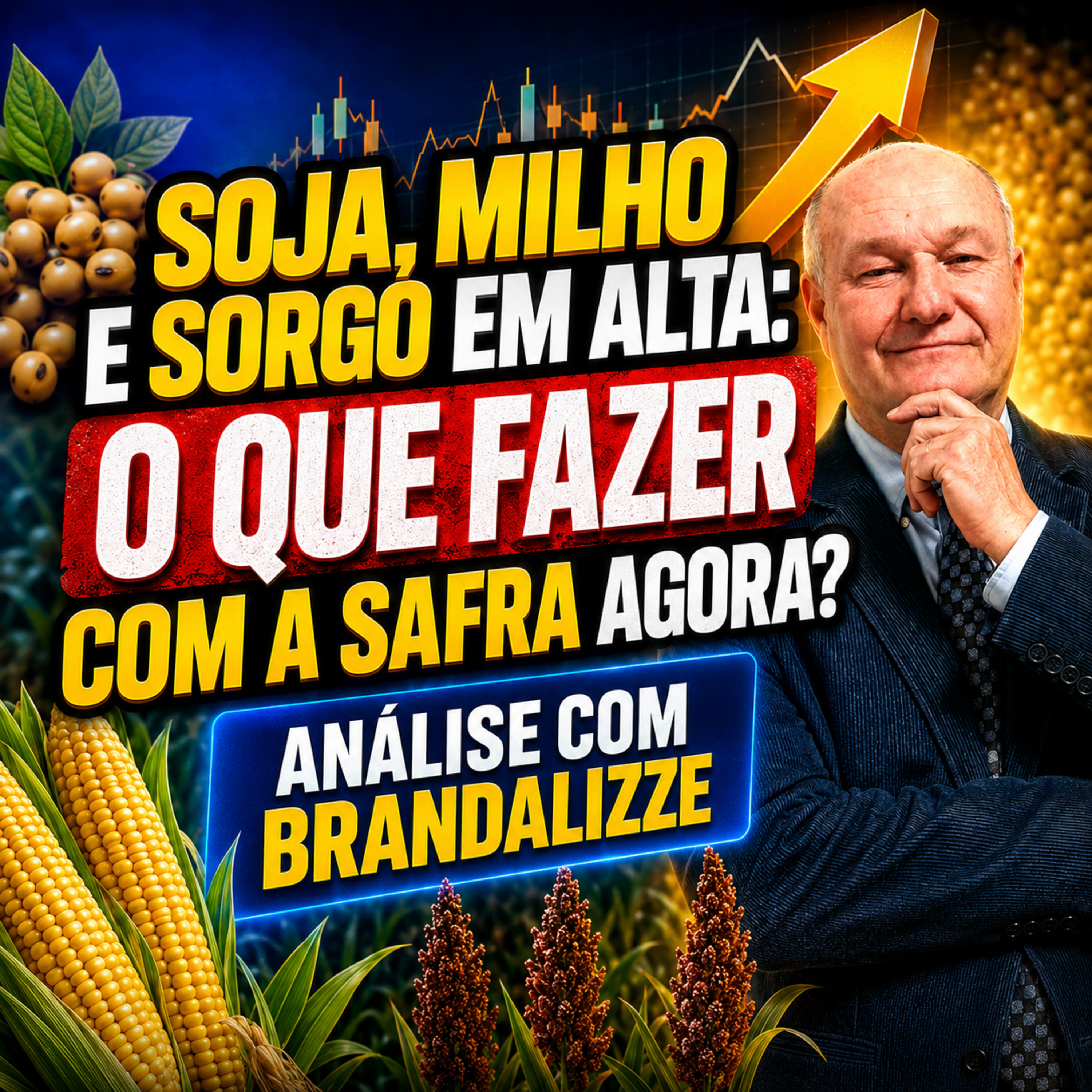 SOJA, MILHO e SORGO em ALTA: O Que Fazer com a Safra Agora? Análise com Brandalizze episode artwork