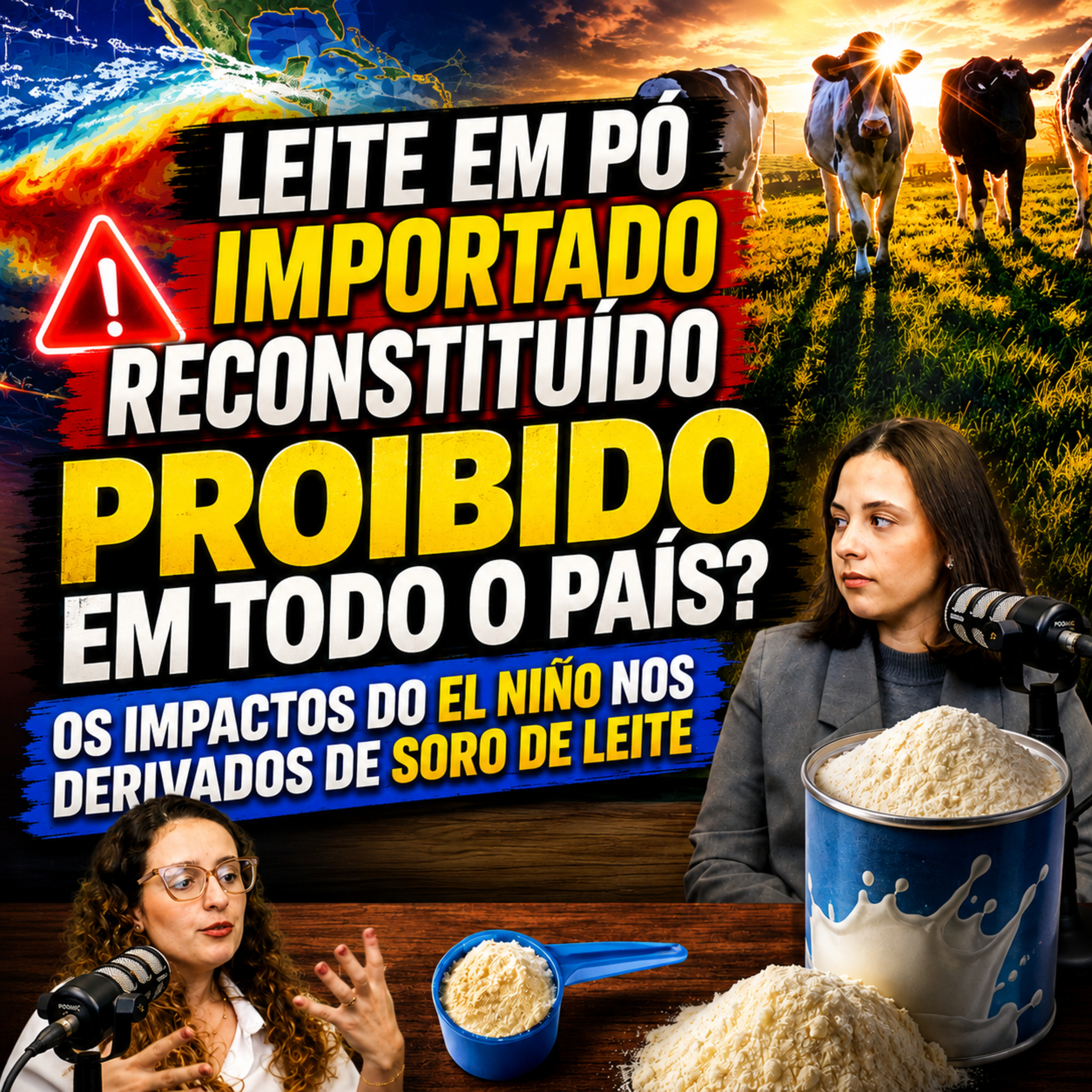 Leite em pó importado reconstituído proibido em todo o país? Os impactos do El Niño nos derivados de soro de leite episode artwork