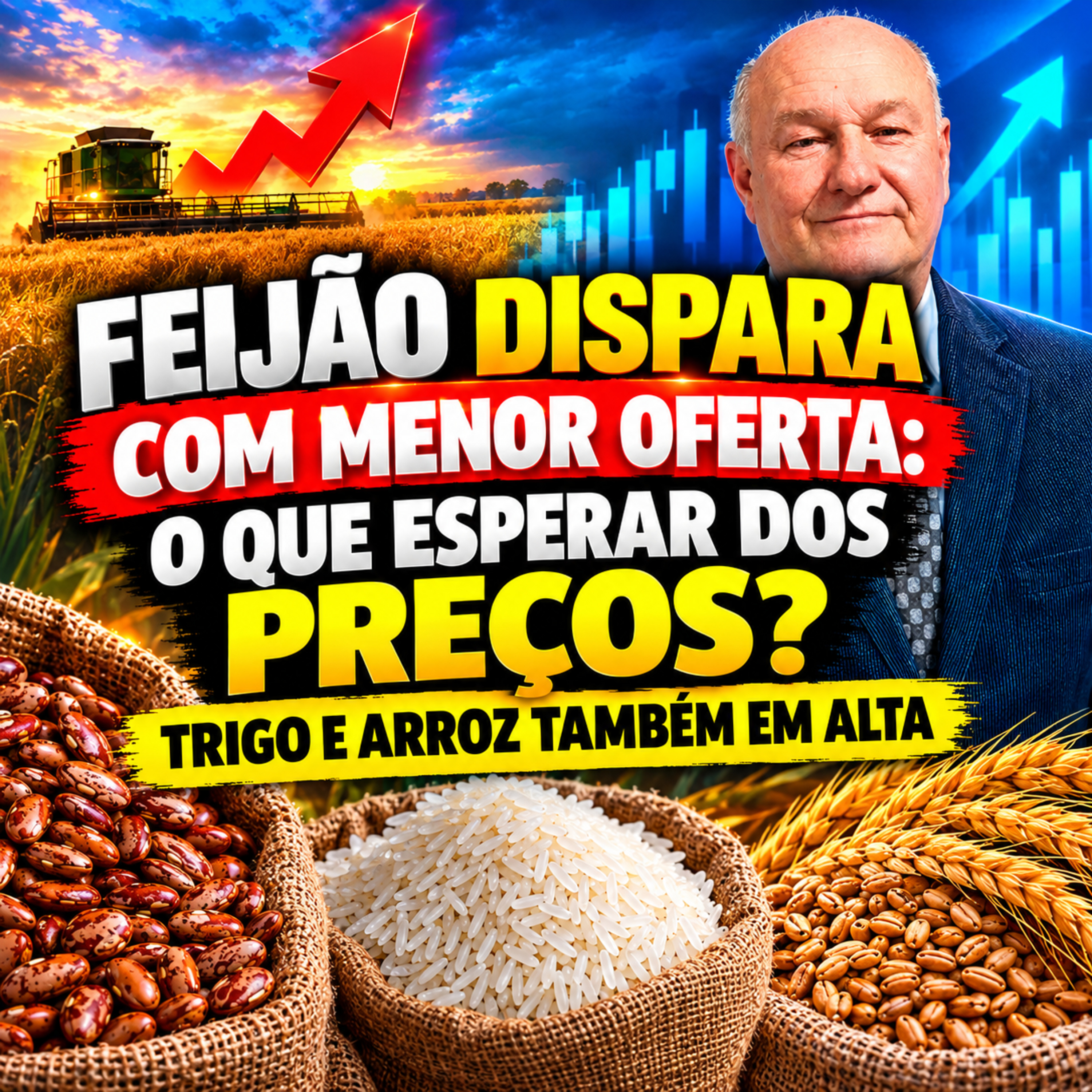 Feijão Dispara com Menor Oferta: O Que Esperar dos Preços? Trigo e Arroz também em Alta episode artwork