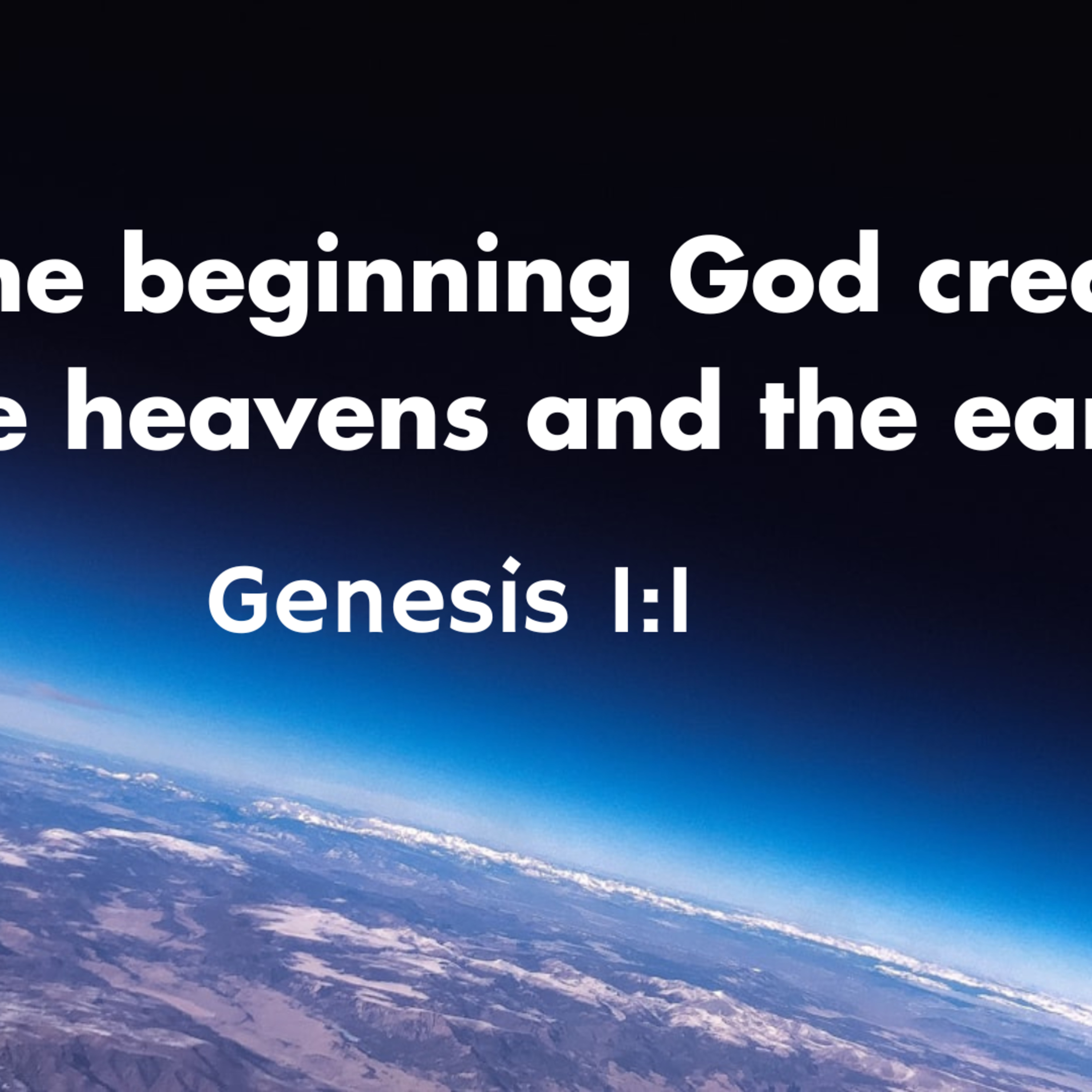 Genesis 1:1-2:3 - Beginnings: Creation episode artwork