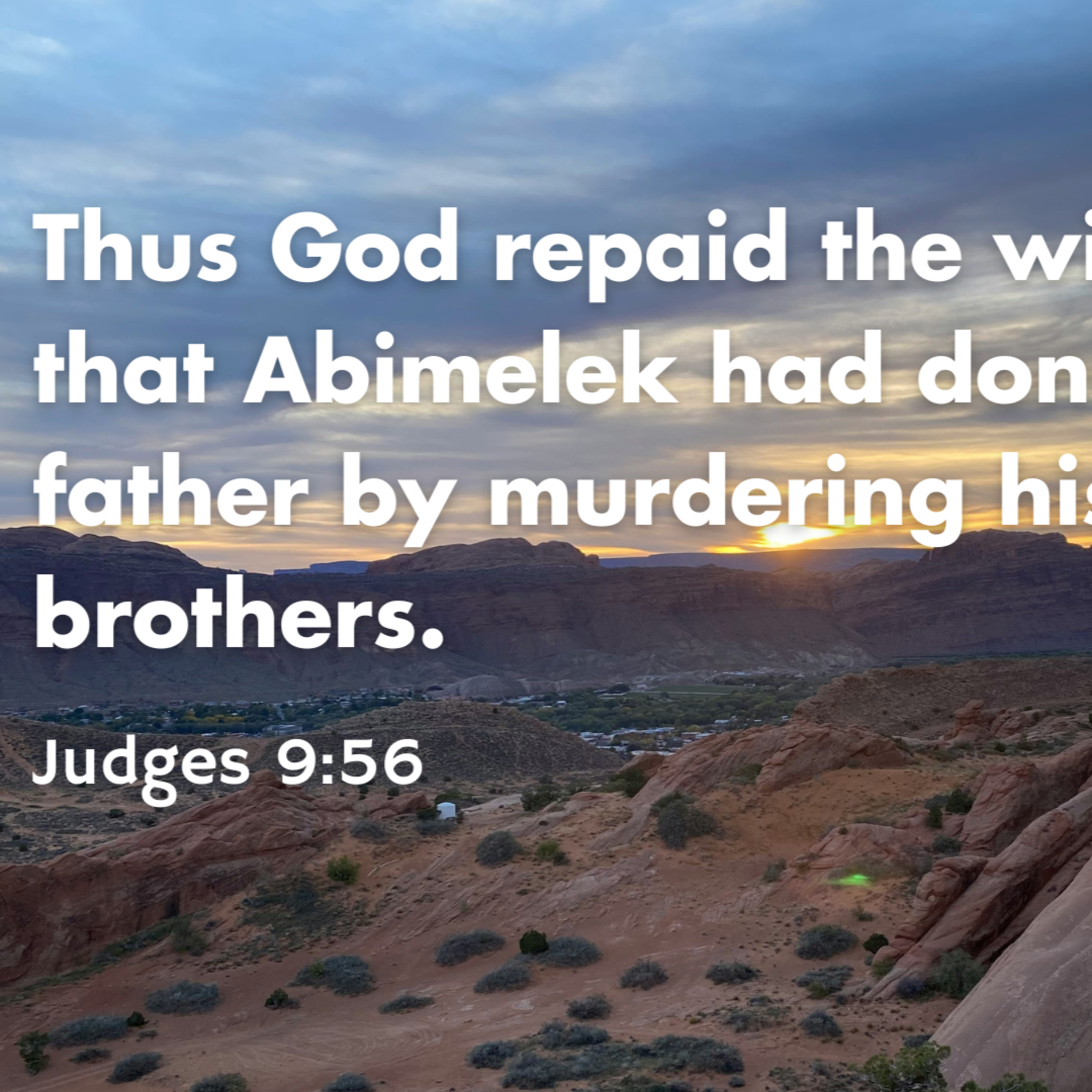 Judges 8:29-9:29, 50-57 - Godless Leadership (Abimelek) episode artwork