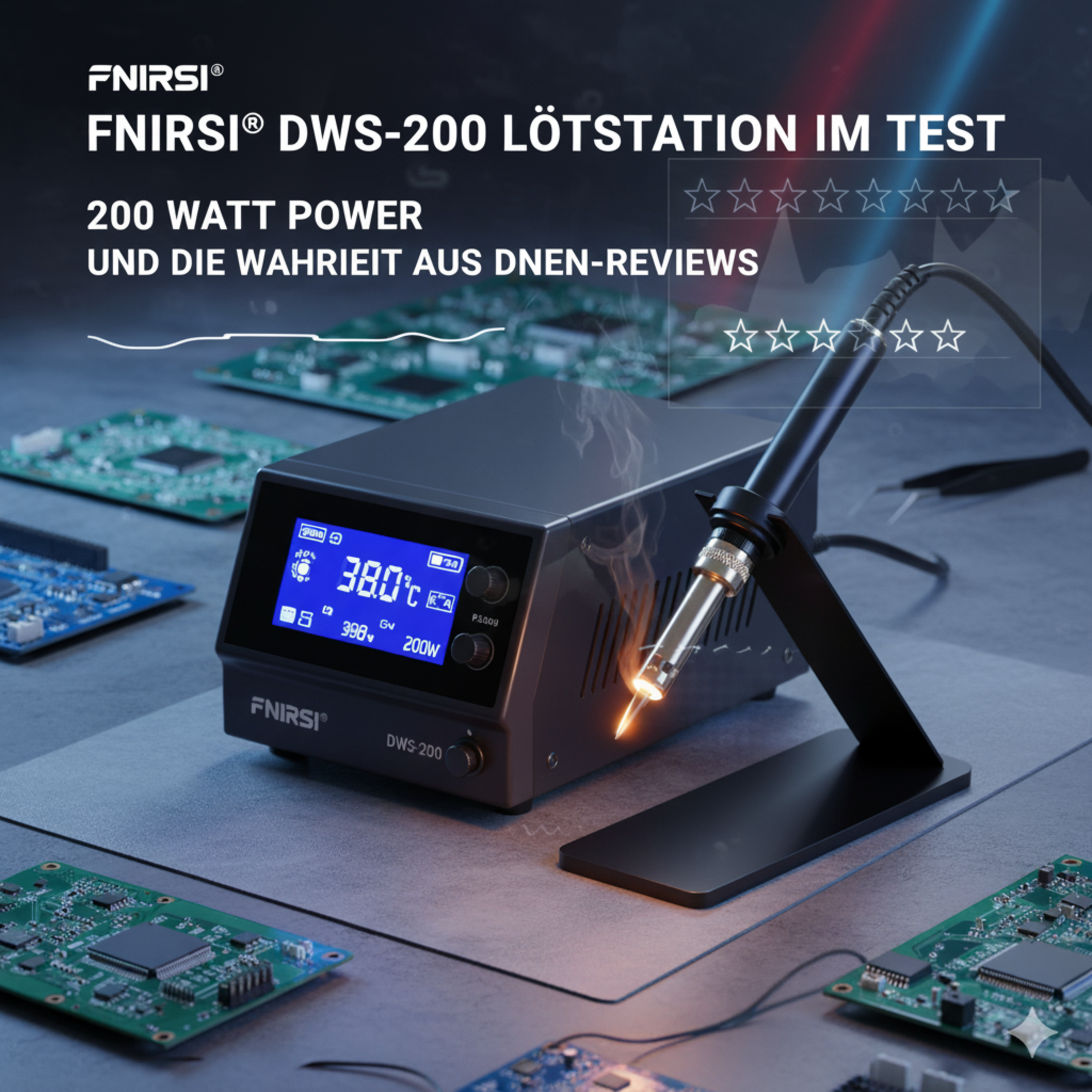 FNIRSI DWS-200 Lötstation im Test: 200 Watt Power und die Wahrheit aus den Nutzer-Reviews episode artwork