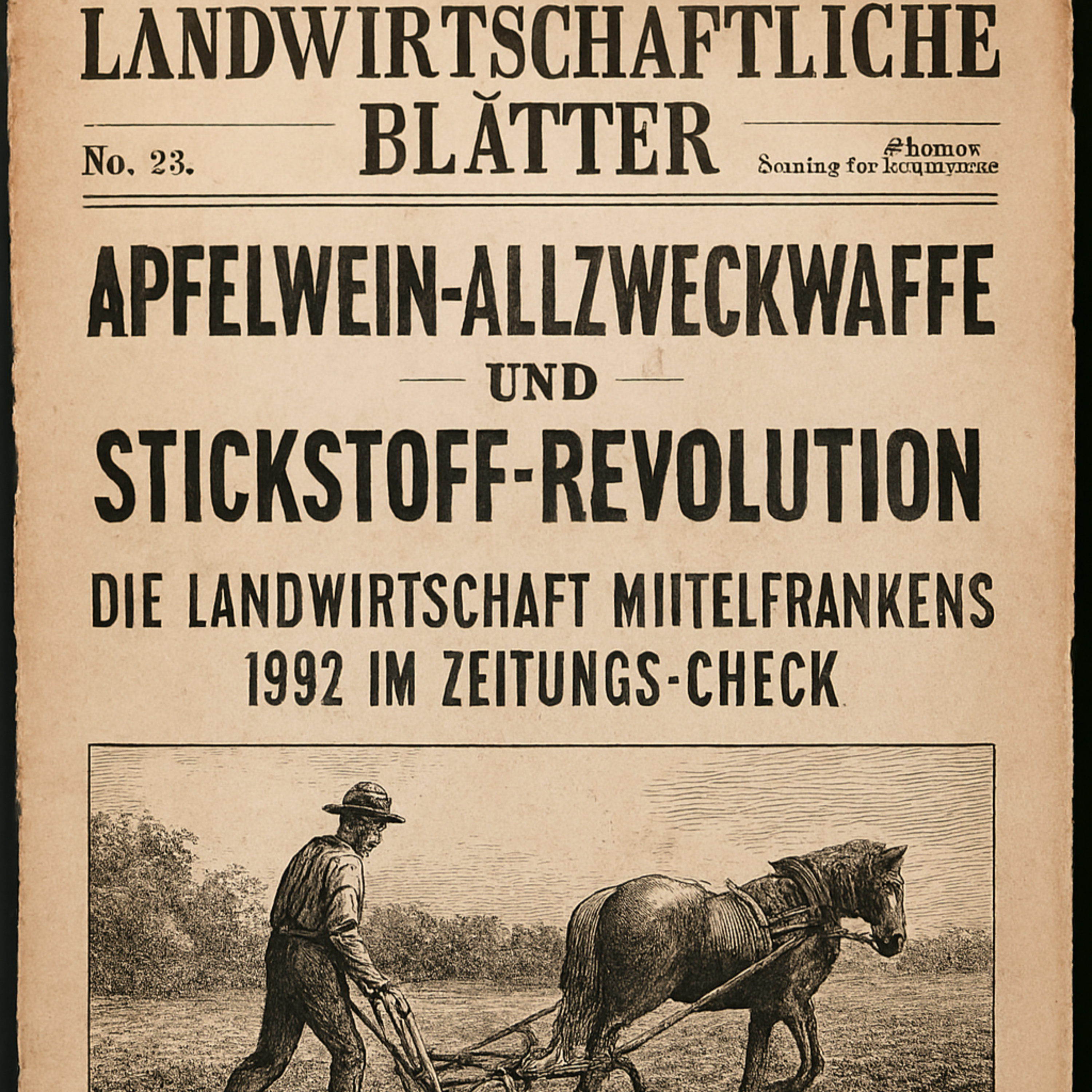Apfelwein-Allzweckwaffe und Stickstoff-Revolution: Die Landwirtschaft Mittelfrankens 1892 im Zeitungs-Check episode artwork