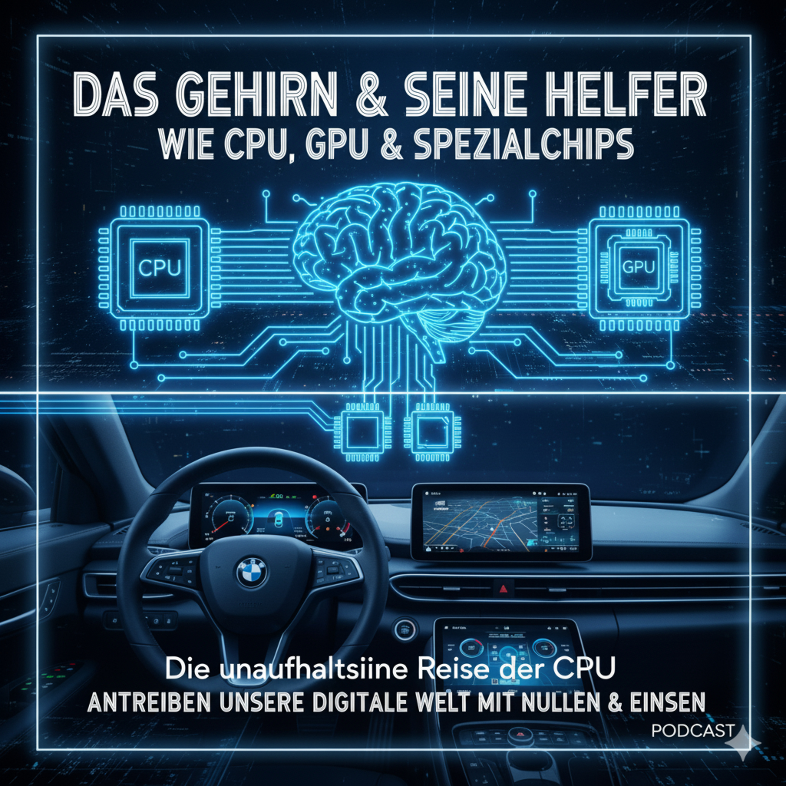 Das Gehirn und seine Helfer: Wie CPU, GPU und Spezialchips unsere digitale Welt mit Nullen und Einsen antreiben episode artwork