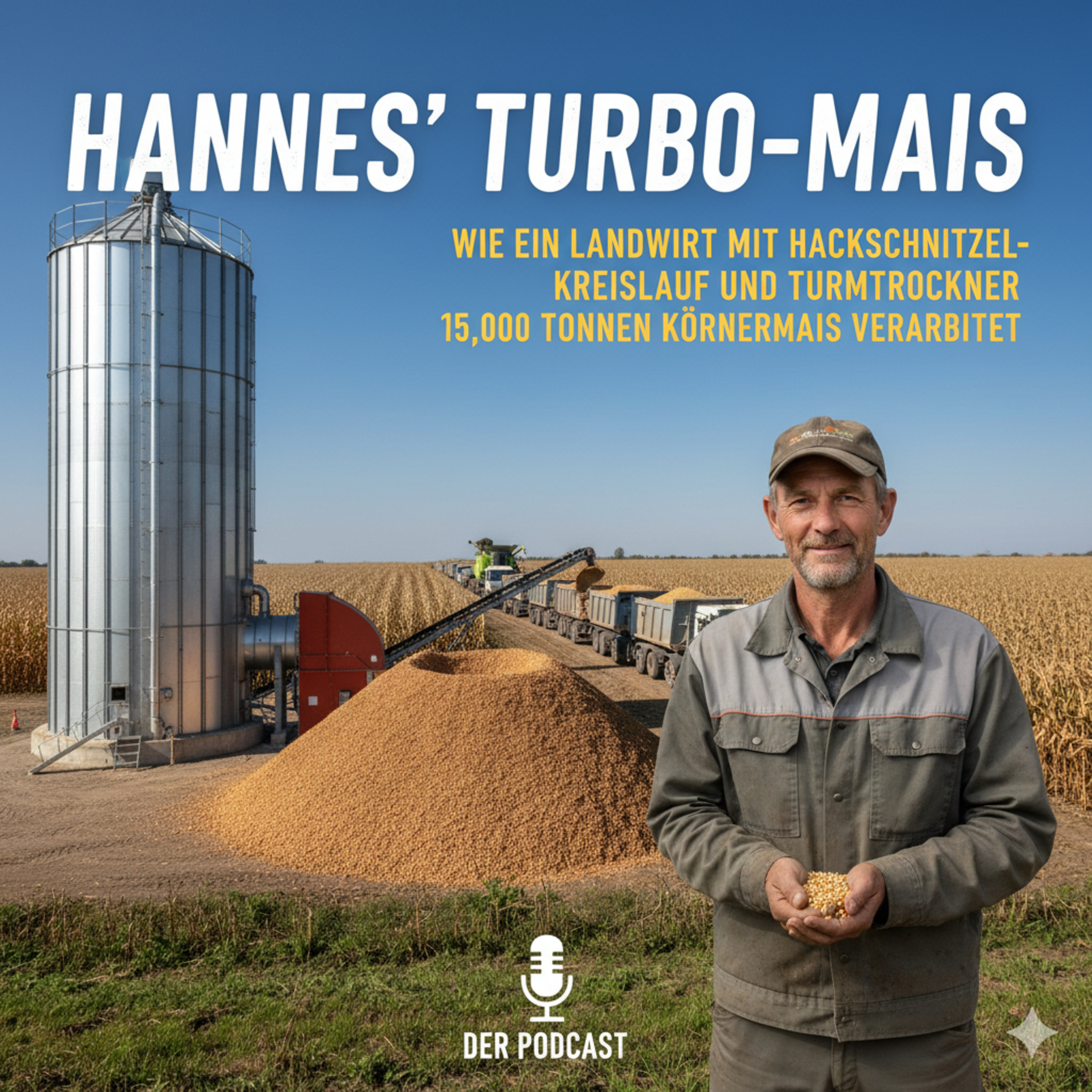 Hannes' Turbo-Mais: Wie ein Landwirt mit Hackschnitzel-Kreislauf und Turmtrockner 15.000 Tonnen Körnermais verarbeitet episode artwork