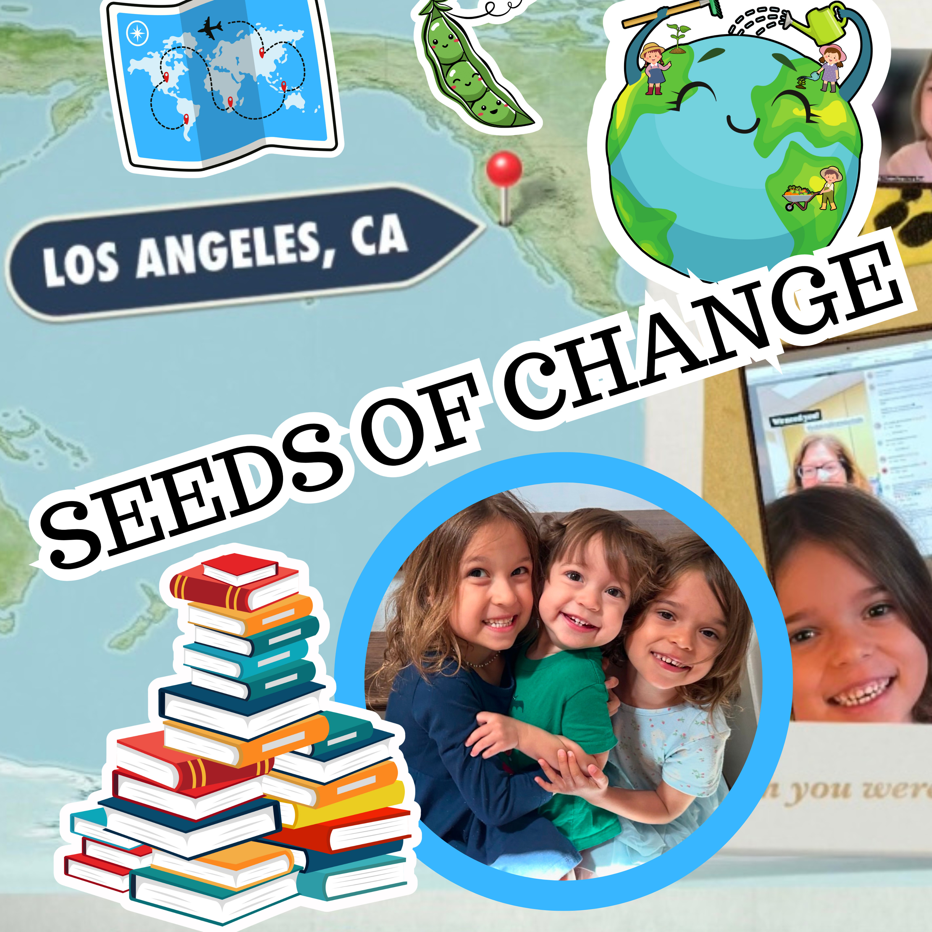 📻 EP 01: SEEDS OF CHANGE: Rebuilding CA School Libraries After The Wildfires - Three Peas in a Pod episode artwork