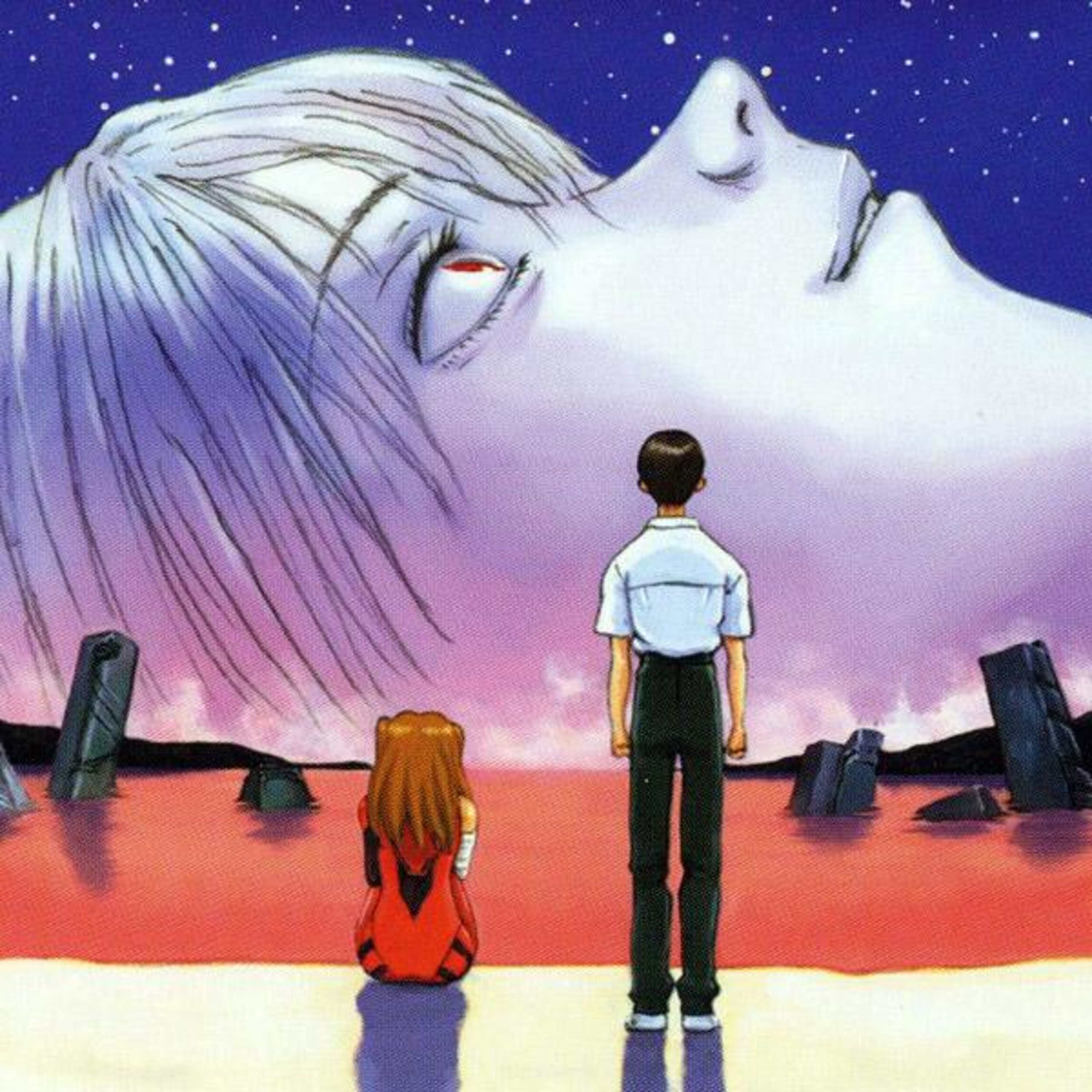 Neon Genesis Evangelion - Episodes 25, 26 & The End of Evangelion (1997) w/ Caltex episode artwork