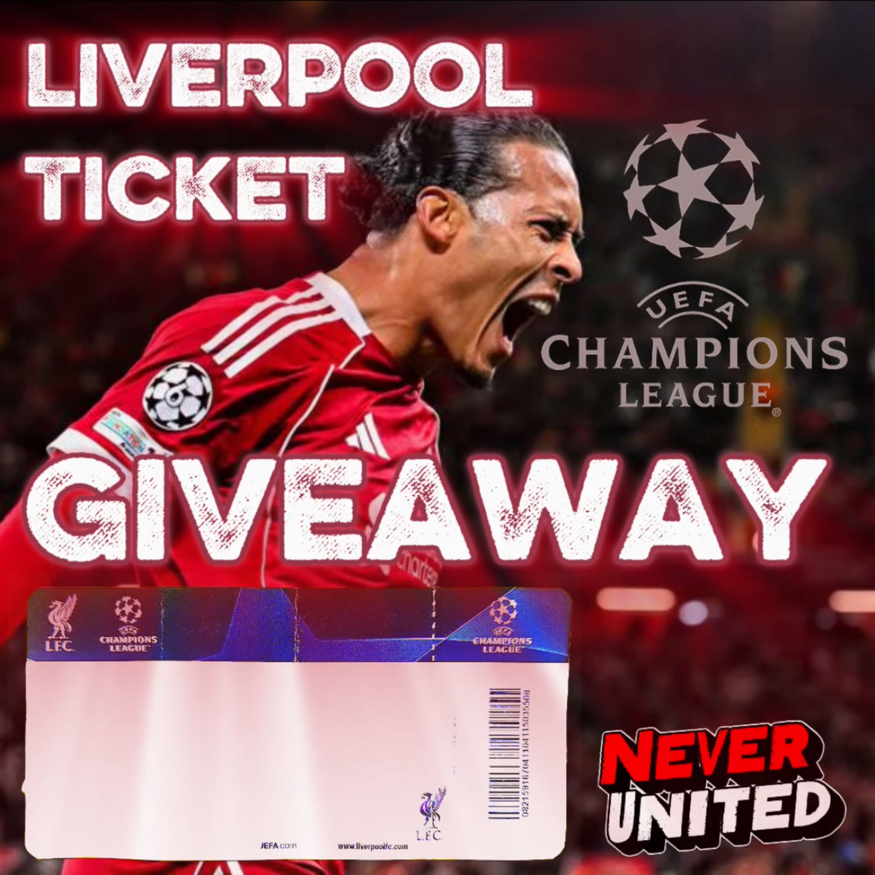 We’re giving away a LIVERPOOL Champions League ticket  episode artwork