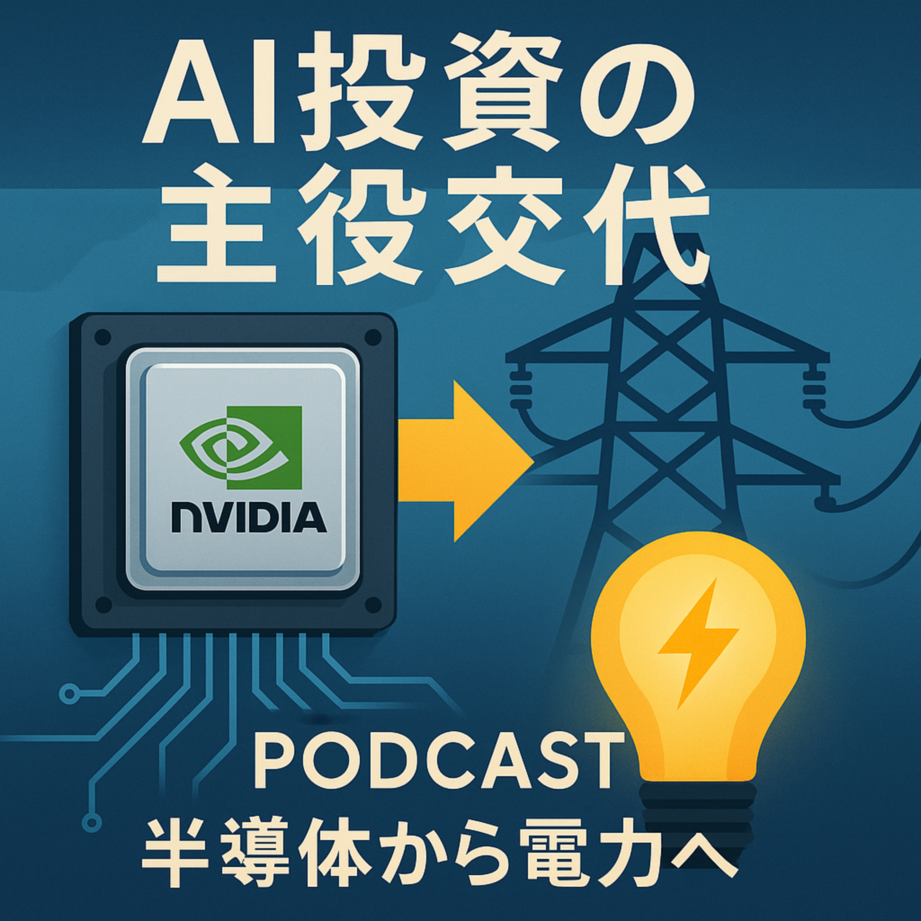 エヌビディアの次はこれ？AI投資の主役が「半導体」から「電力」に交代する理由