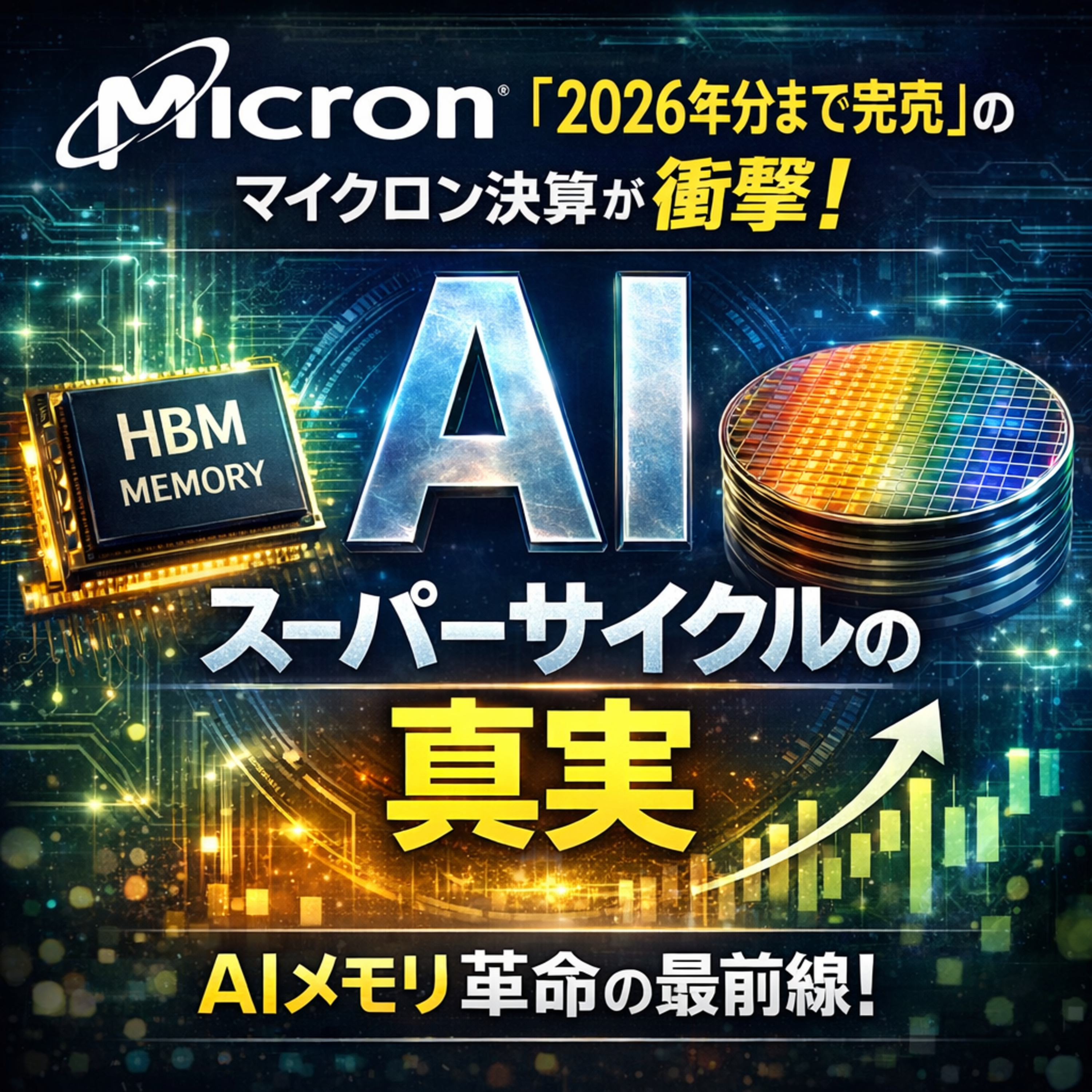 エヌビディアを超えた歴史的決算？マイクロンが証明したAIバブルの真実