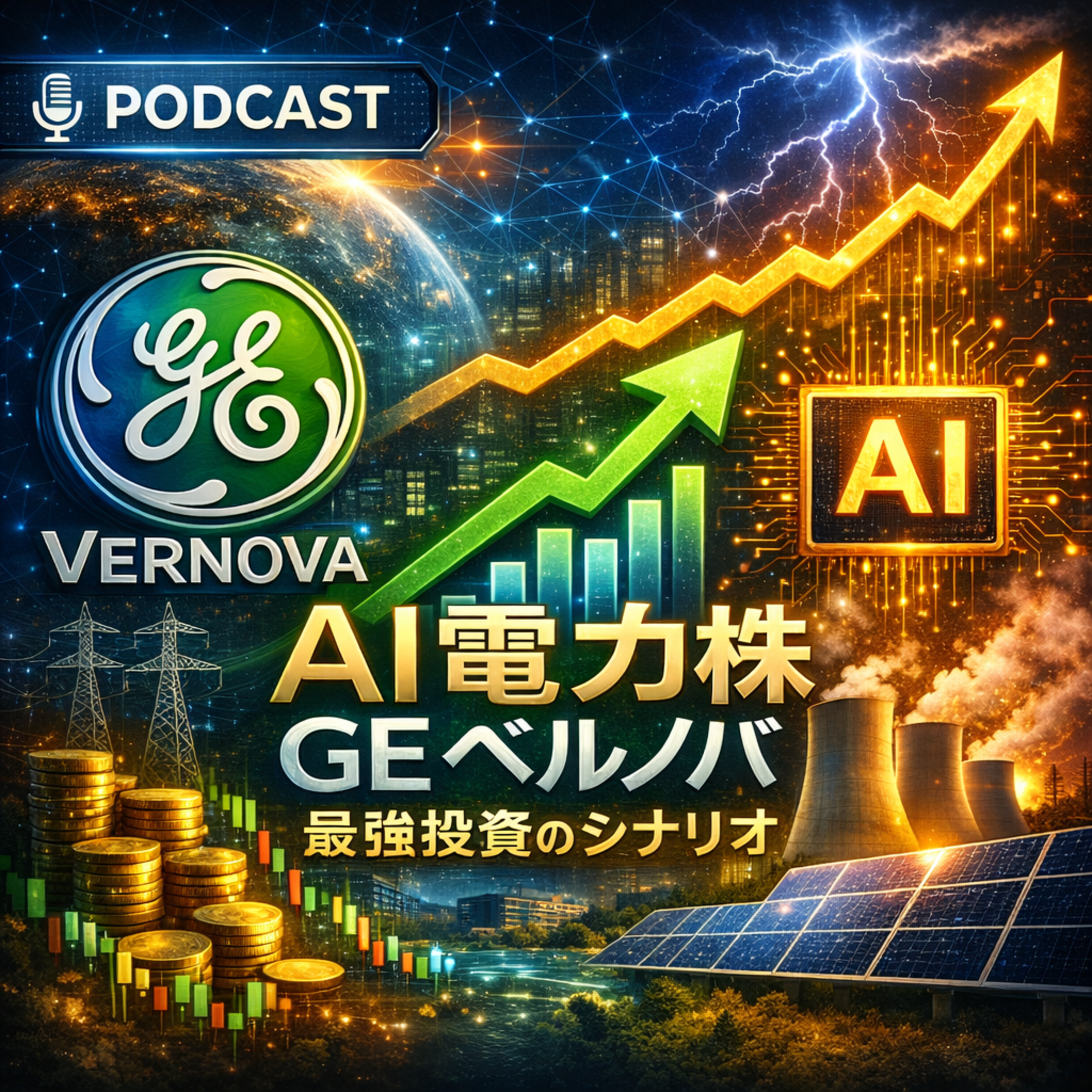 エヌビディアの次はこれ！AI電力銘柄の本命「GEベルノバ」が描く年率20%成長シナリオ