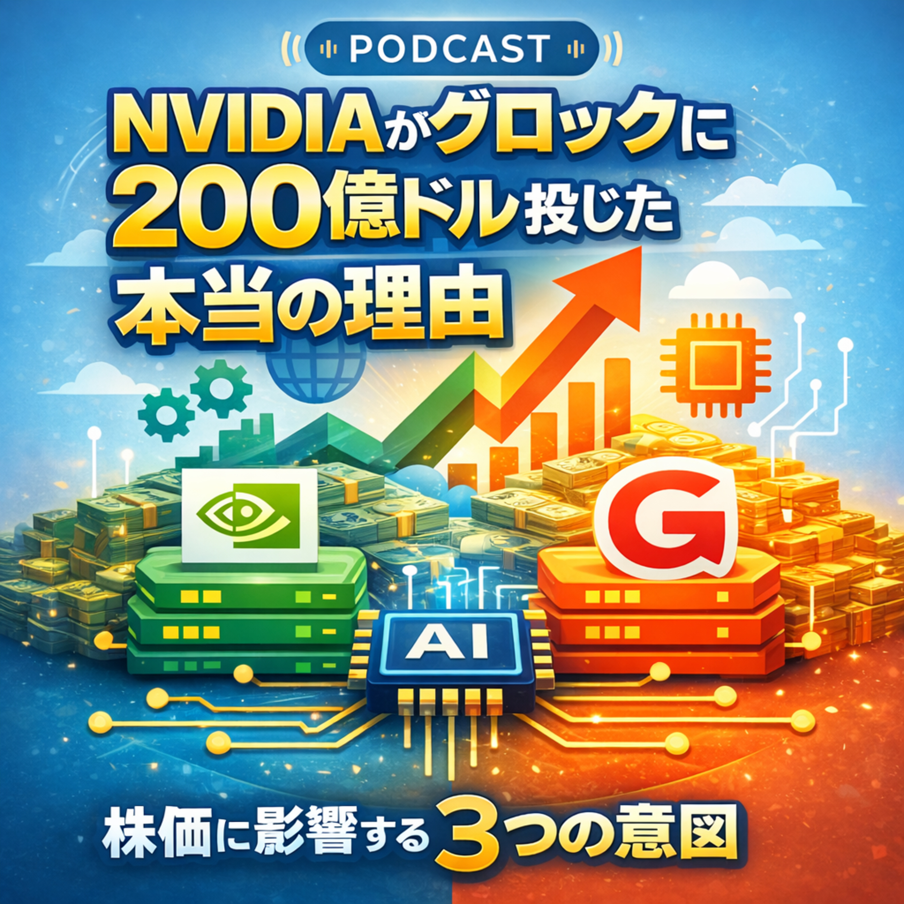 【NVDA】グロックへの200億ドル巨額投資の全貌と、投資家が読み解くべき「3つの意図」【続報】