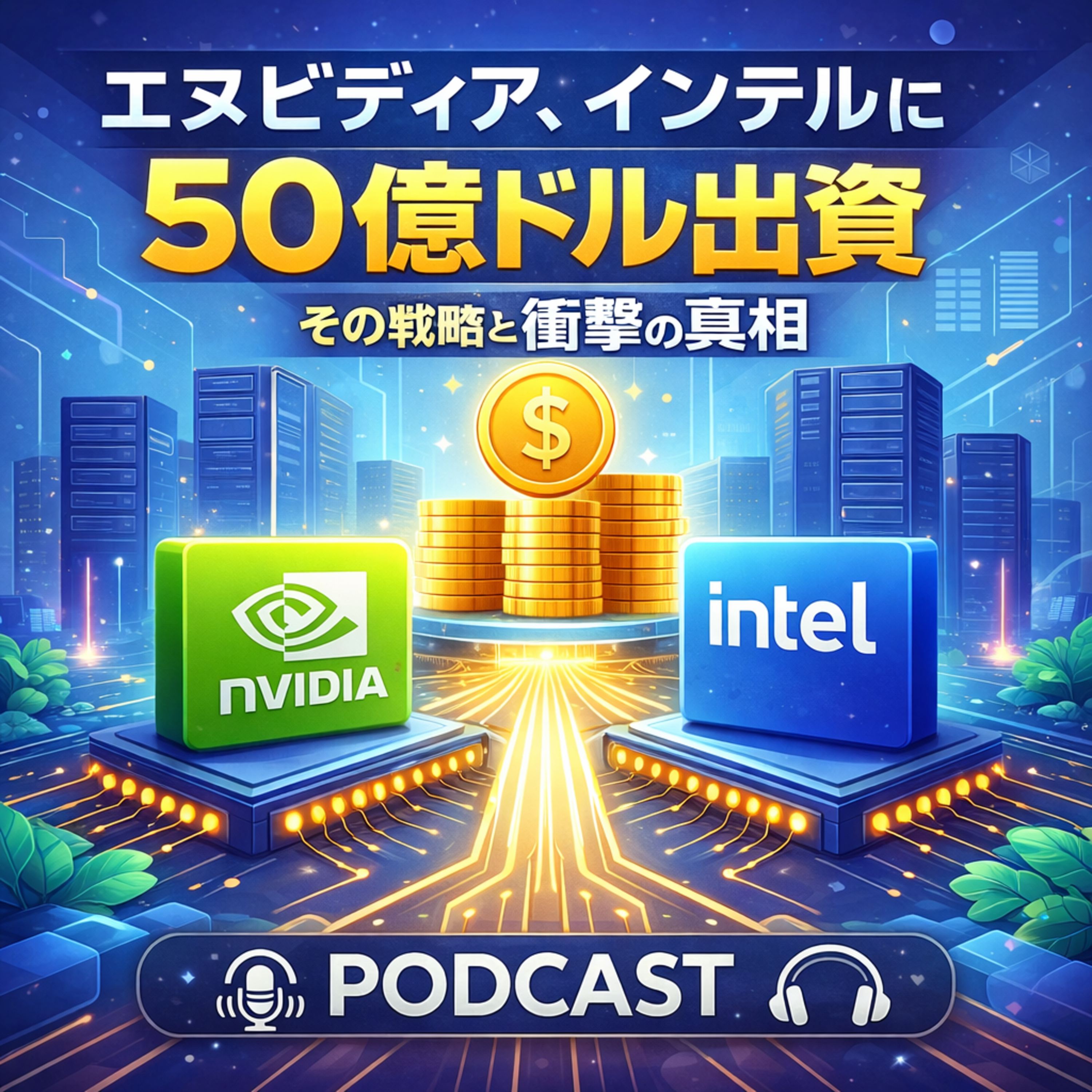 【衝撃】エヌビディアがインテルを実質支配へ？50億ドル出資の裏に隠された「真の狙い」