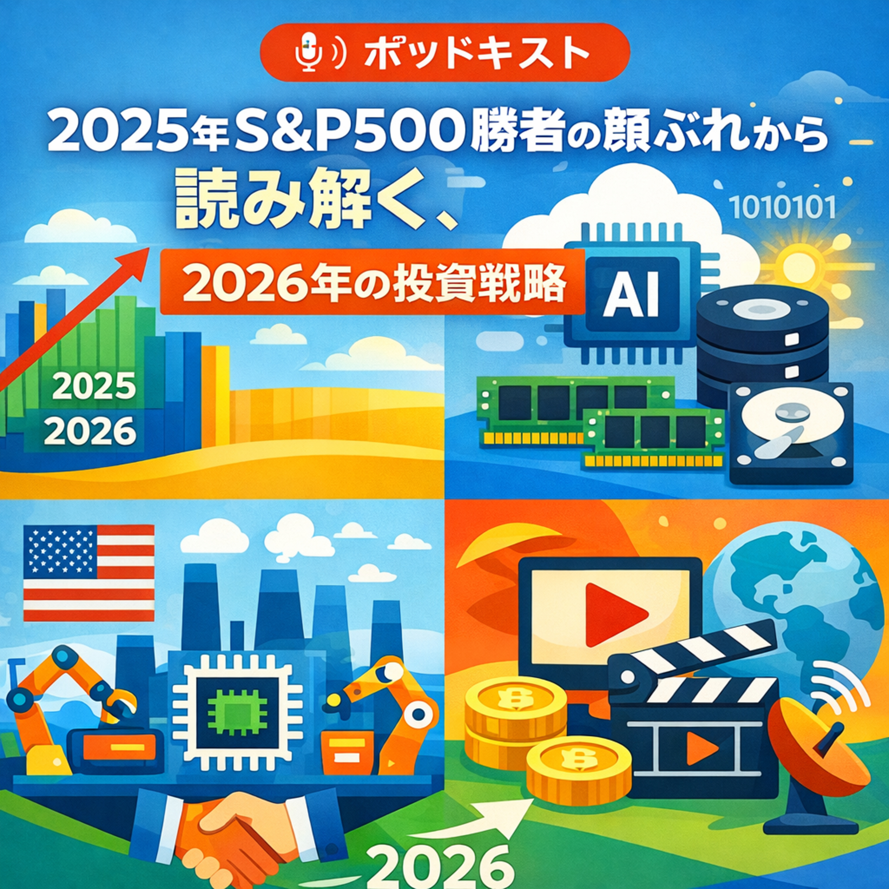 2025年S&P 500勝者の顔ぶれから読み解く、2026年の投資戦略