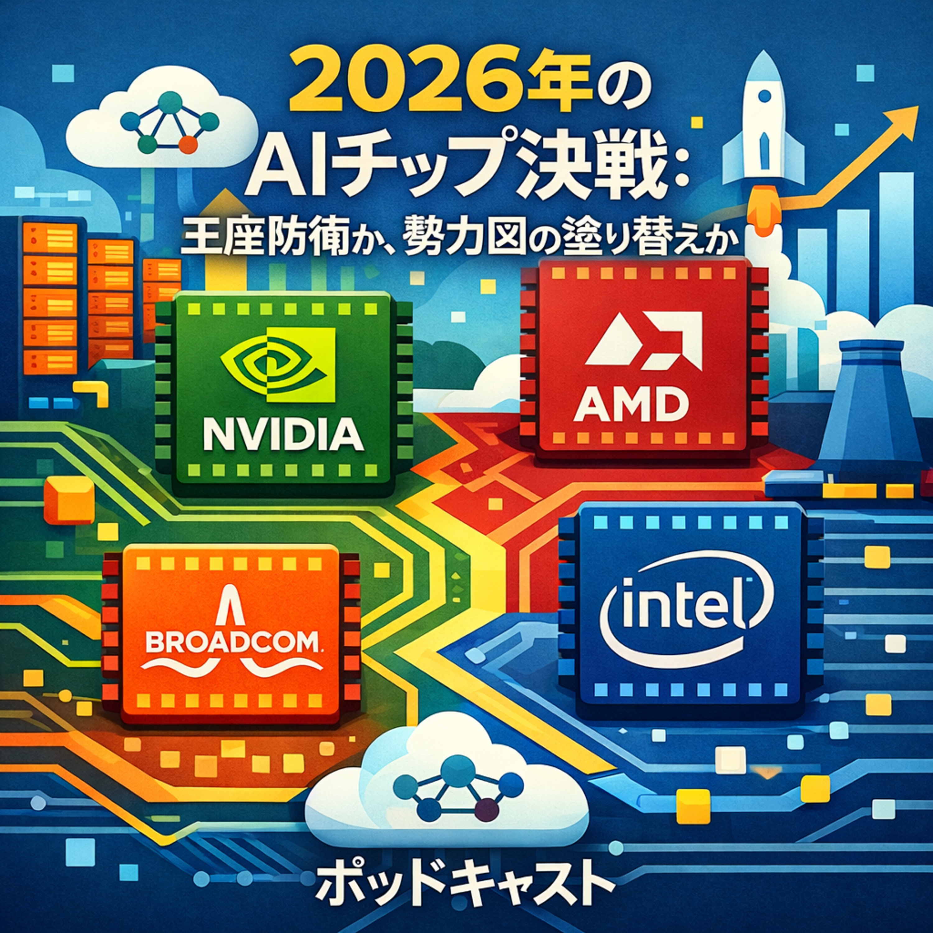 2026年のAIチップ決戦：王座防衛か、勢力図の塗り替えか