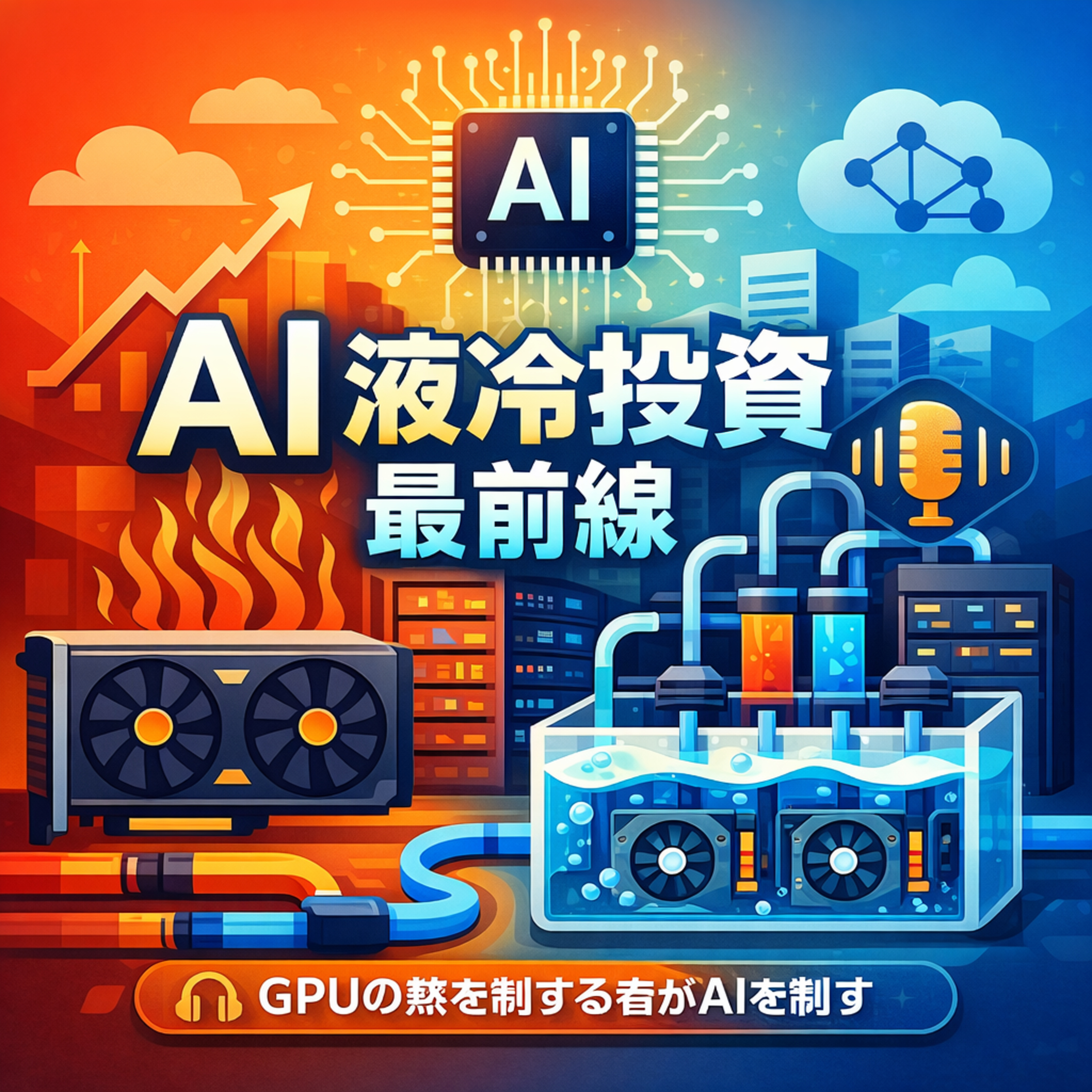 「GPUの熱」を制する者がAIを制す。バーティブの液冷技術が最強の投資先である根拠