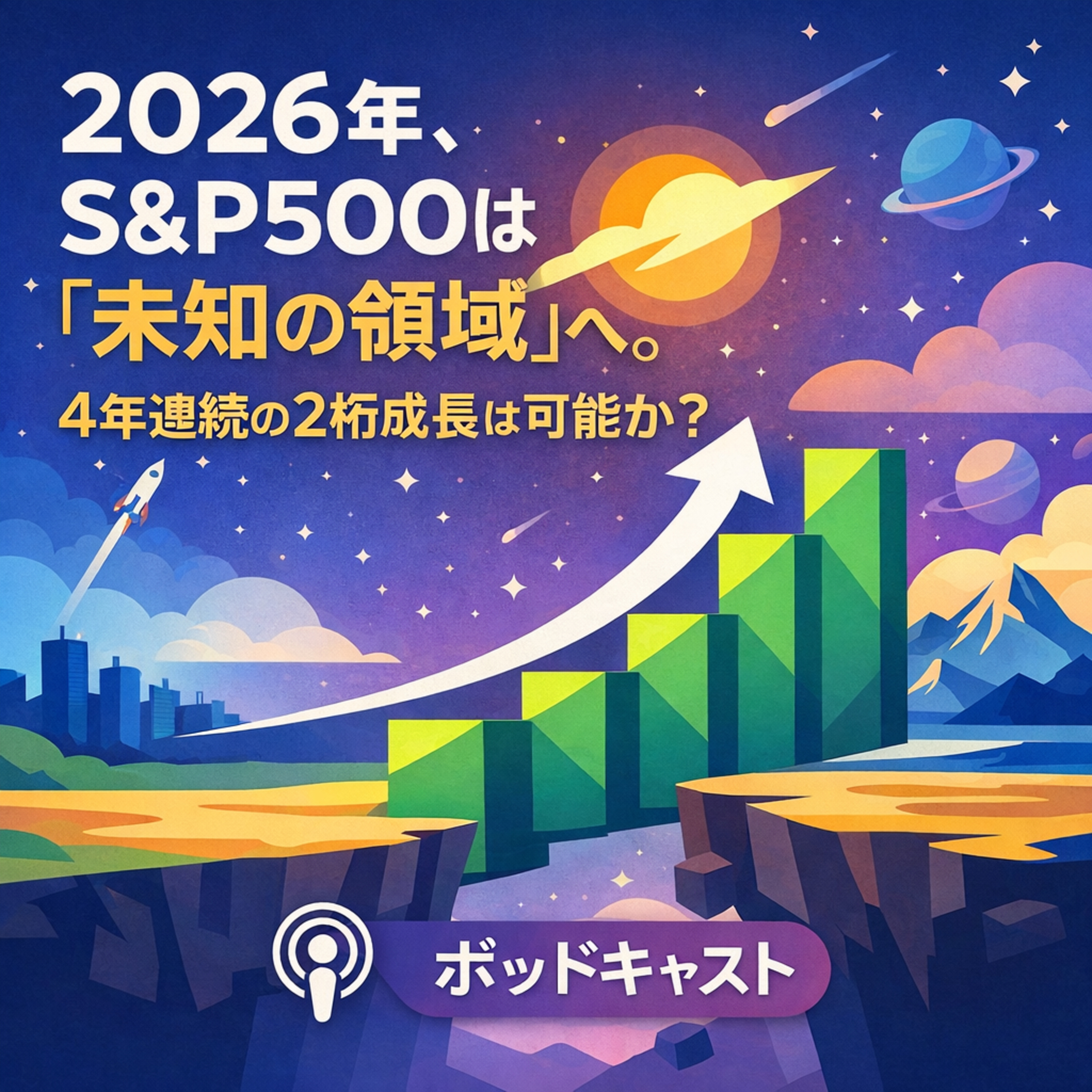 2026年、S&P 500は「未知の領域」へ。4年連続の2桁成長は可能か？