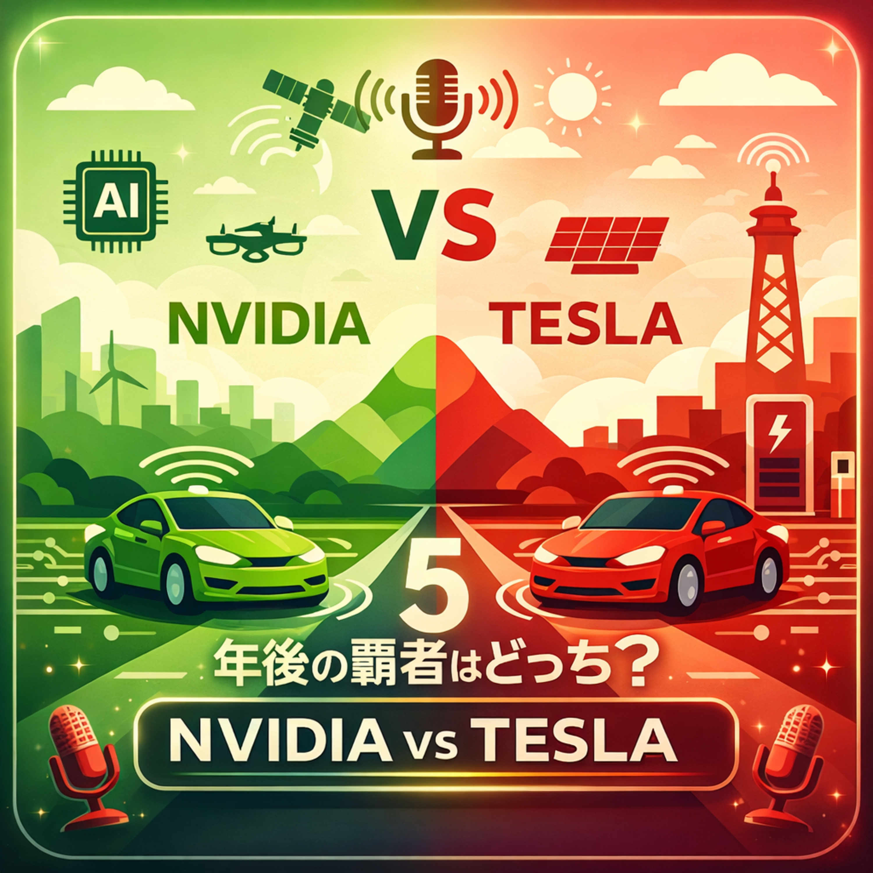 エヌビディアの自動運転参入とテスラの優位性：5年後の覇者はどちらか