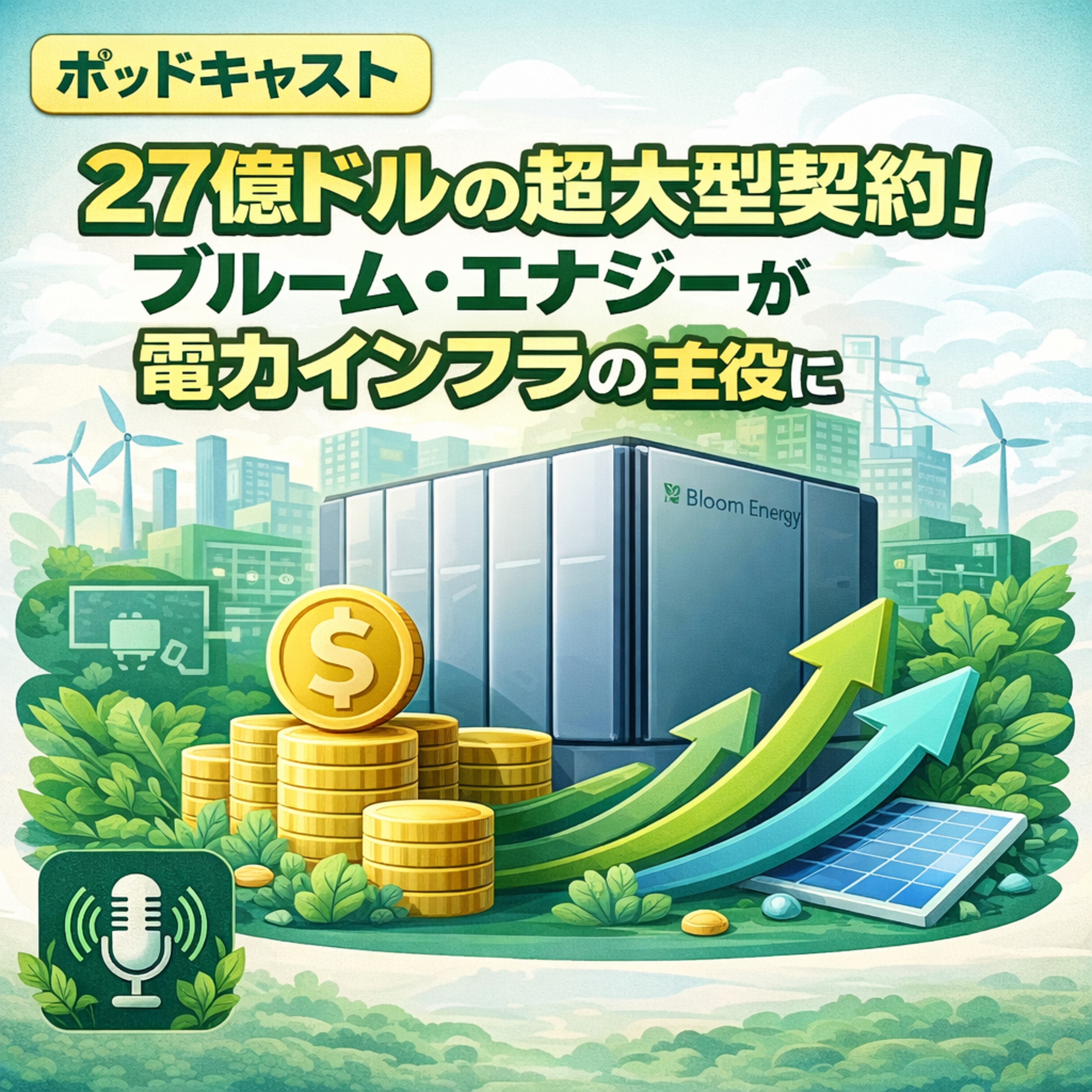 27億ドルの超大型契約！ブルーム・エナジーが電力インフラの主役に躍り出る理由