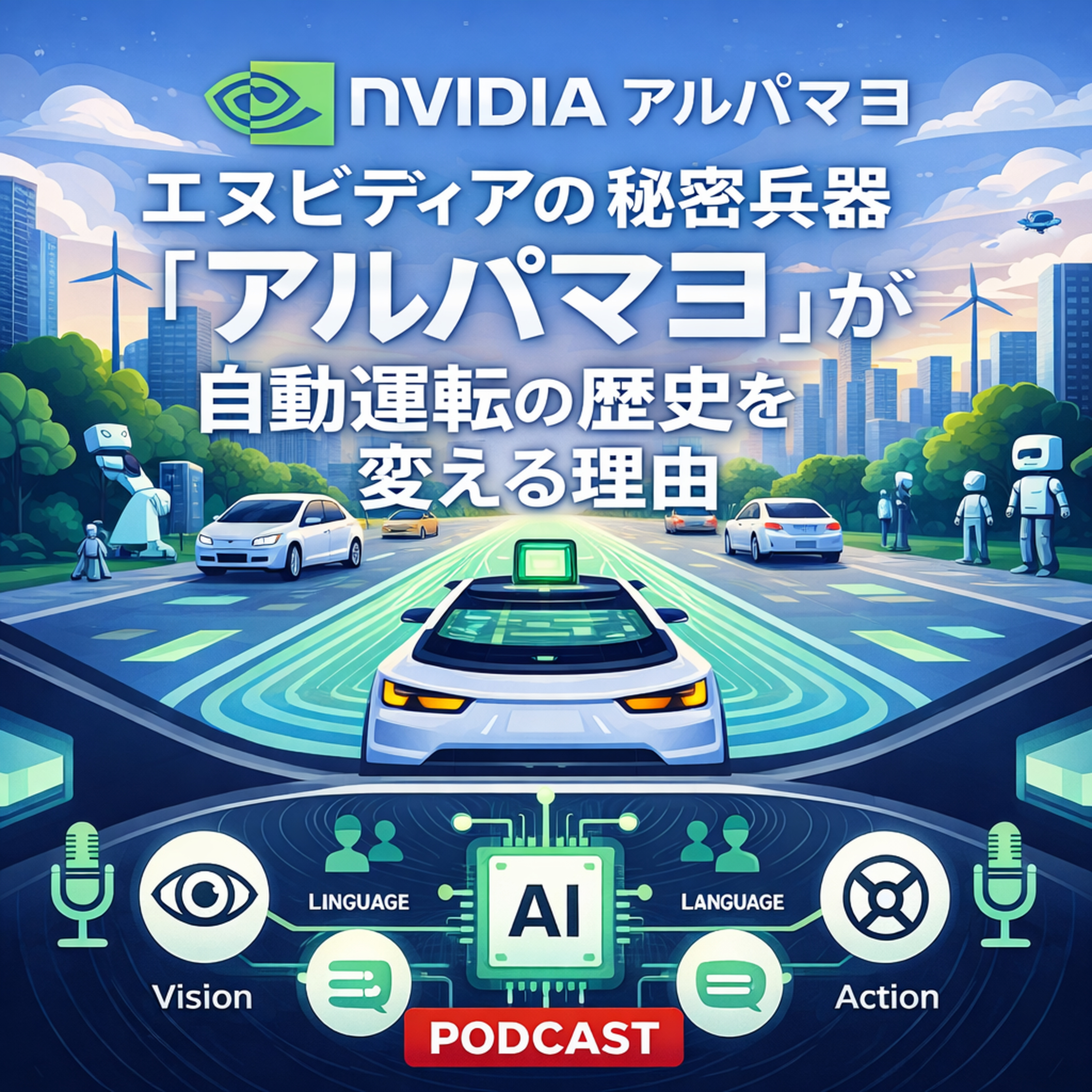 【深掘り分析】エヌビディアの秘密兵器「アルパマヨ」が自動運転の歴史を変える理由