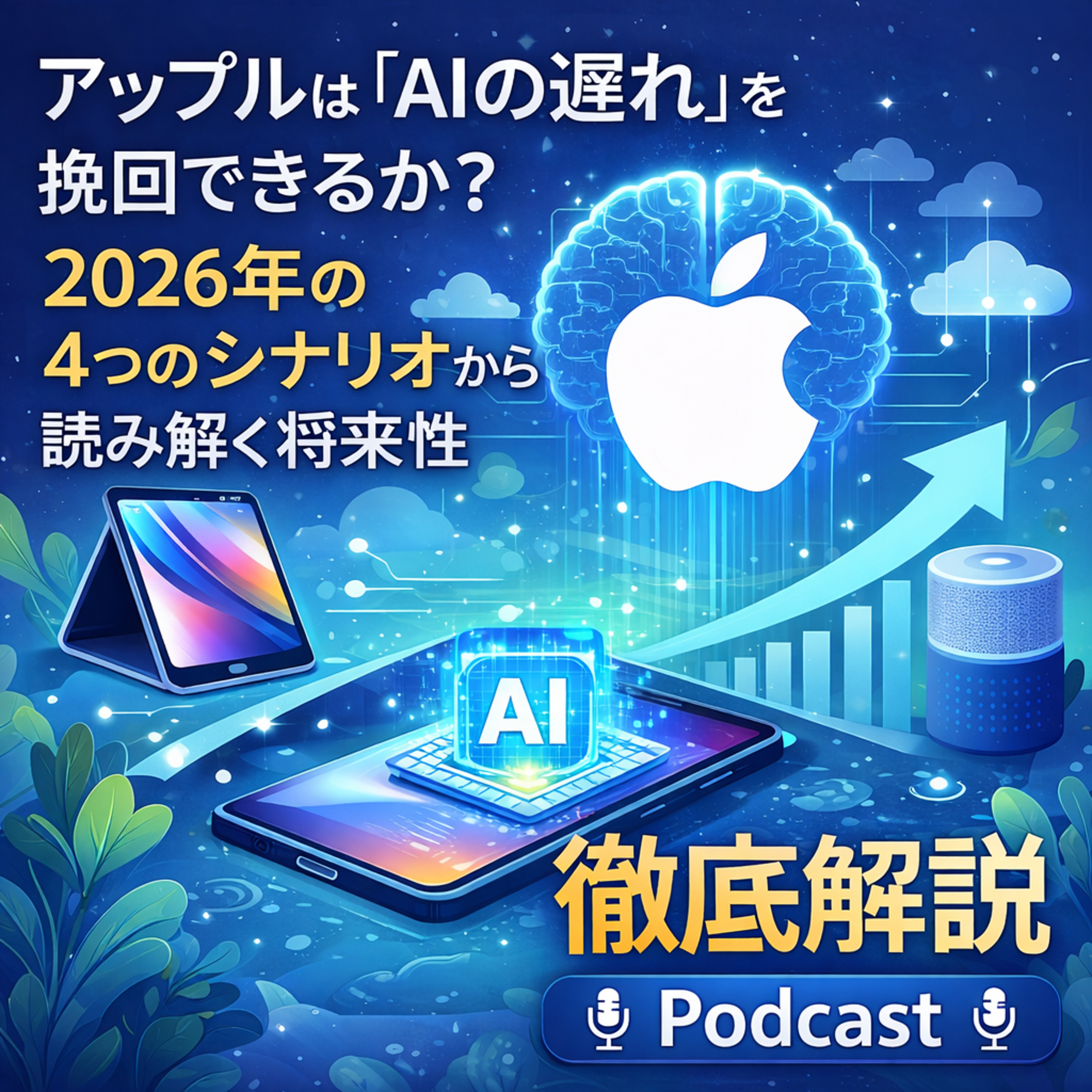 アップルは「AIの遅れ」を挽回できるか？2026年の4つのシナリオから読み解く将来性