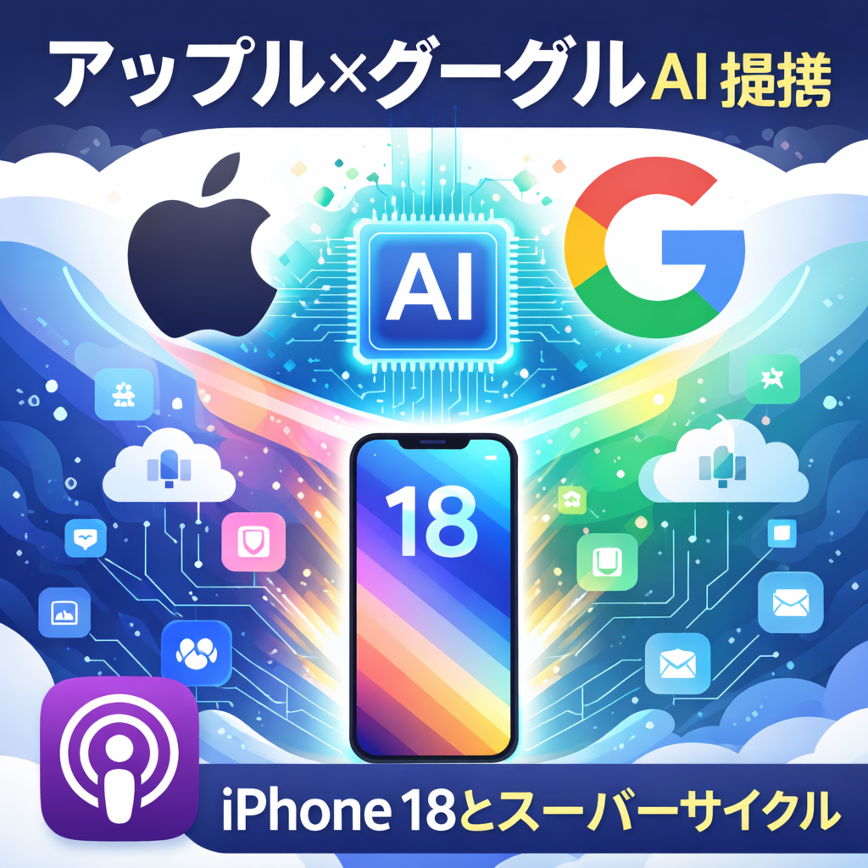 アップルとグーグルがAIで電撃提携。iPhone 18が引き金となるスーパーサイクルの期待
