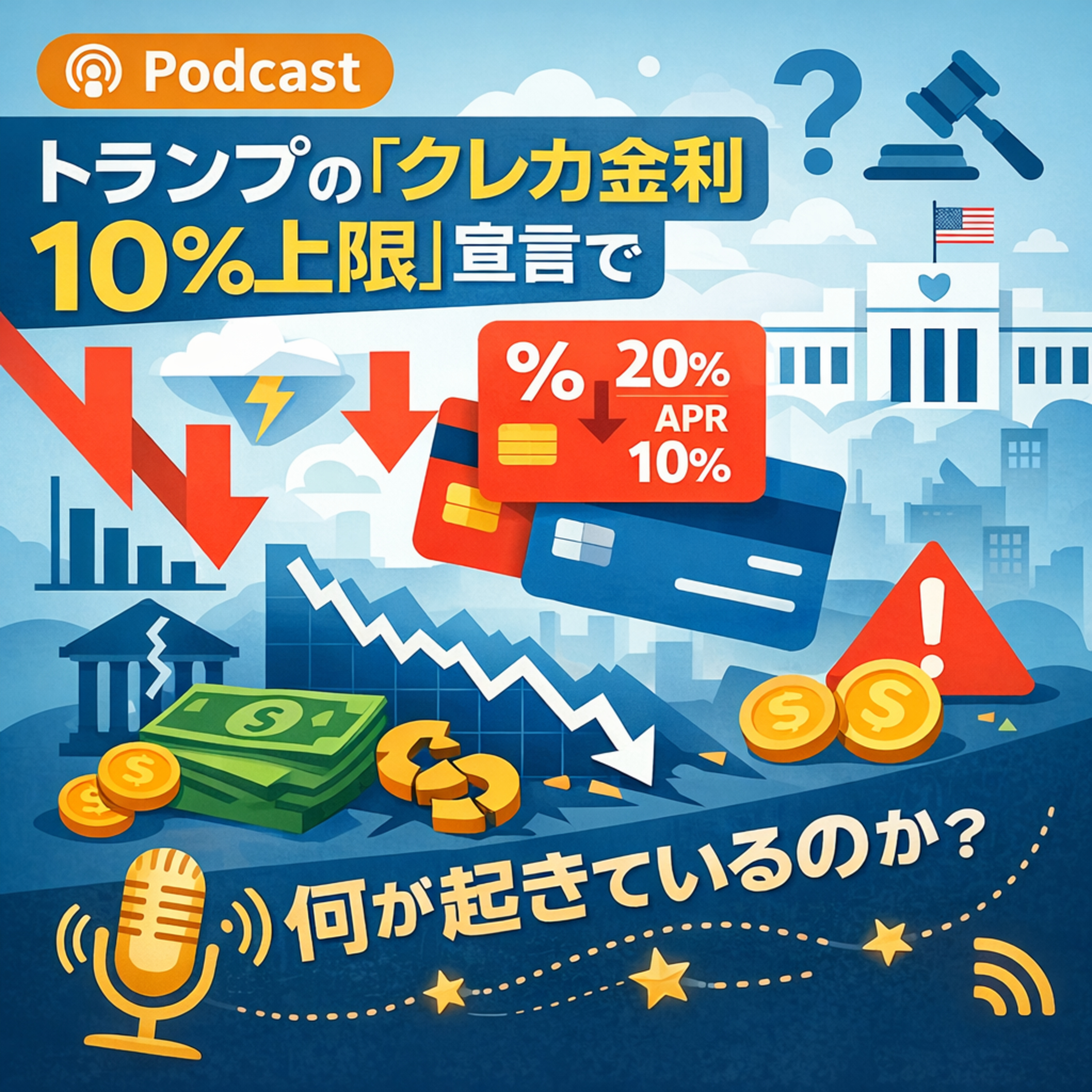 トランプ大統領の「金利10％上限」宣言で金融株が激震！今、何が起きているのか？