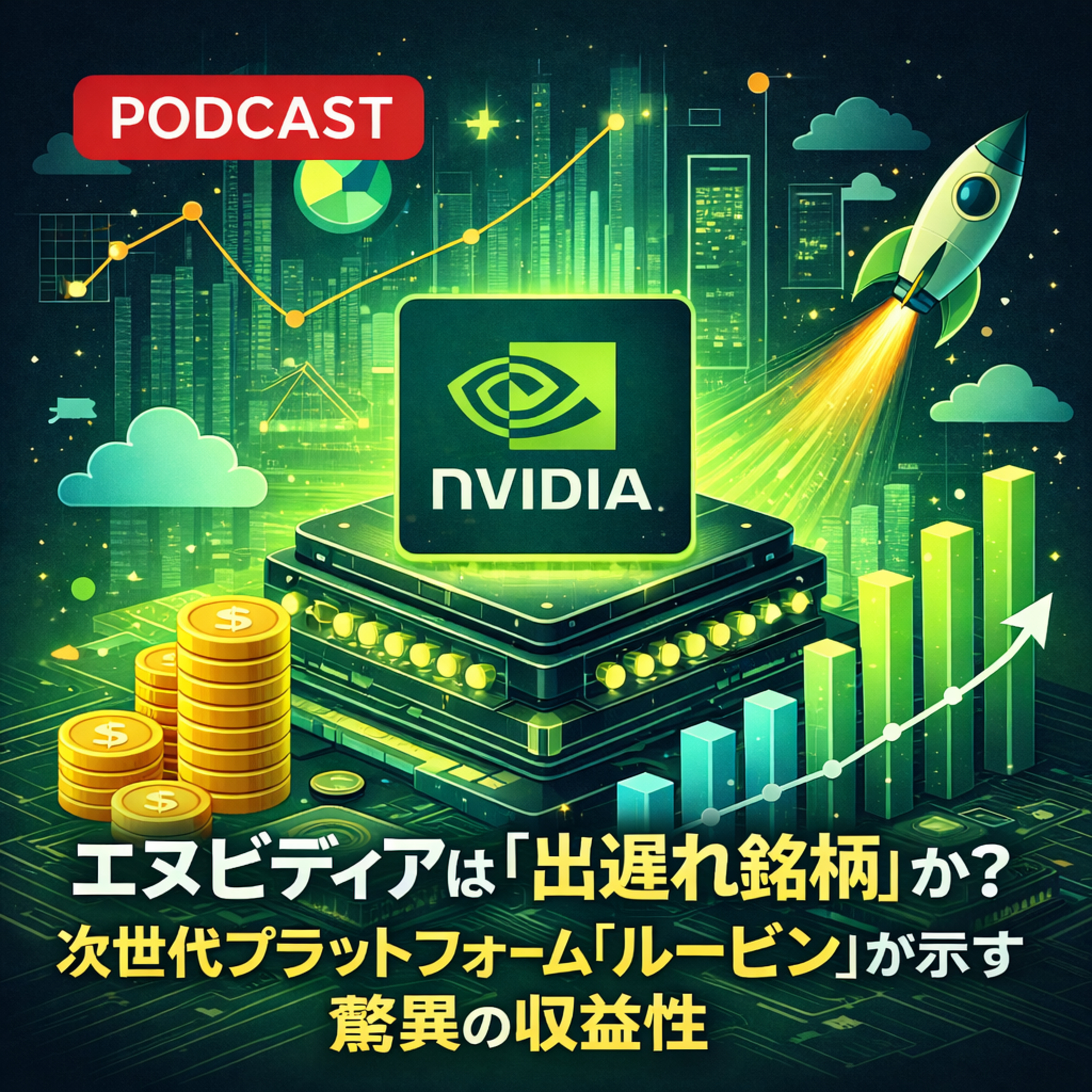 エヌビディアは「出遅れ銘柄」か？次世代プラットフォーム「ルービン」が示す驚異の収益性