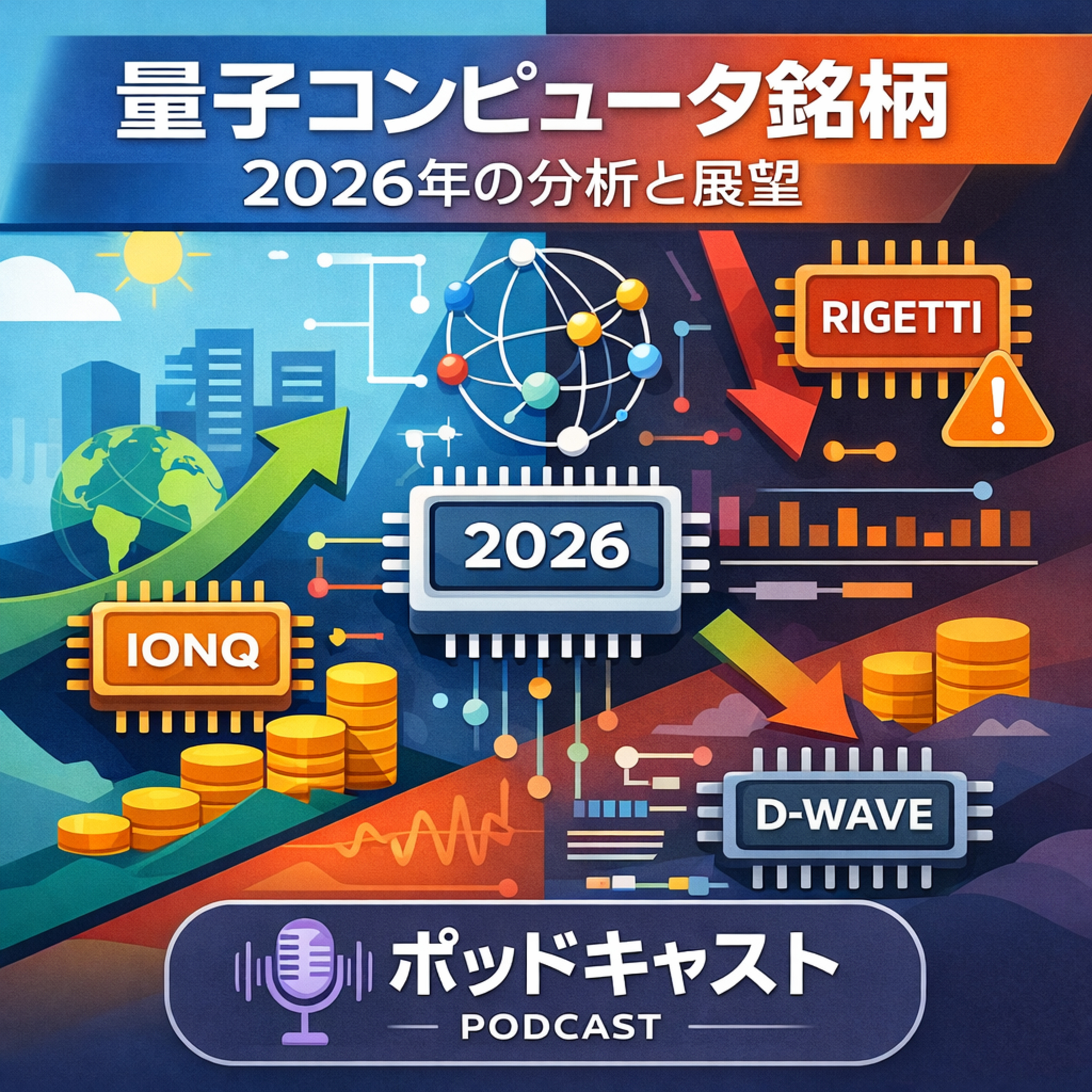 【2026年最新】量子コンピュータ銘柄の明暗。イオンキュー、リゲッティ、ディーウェーブを徹底分析