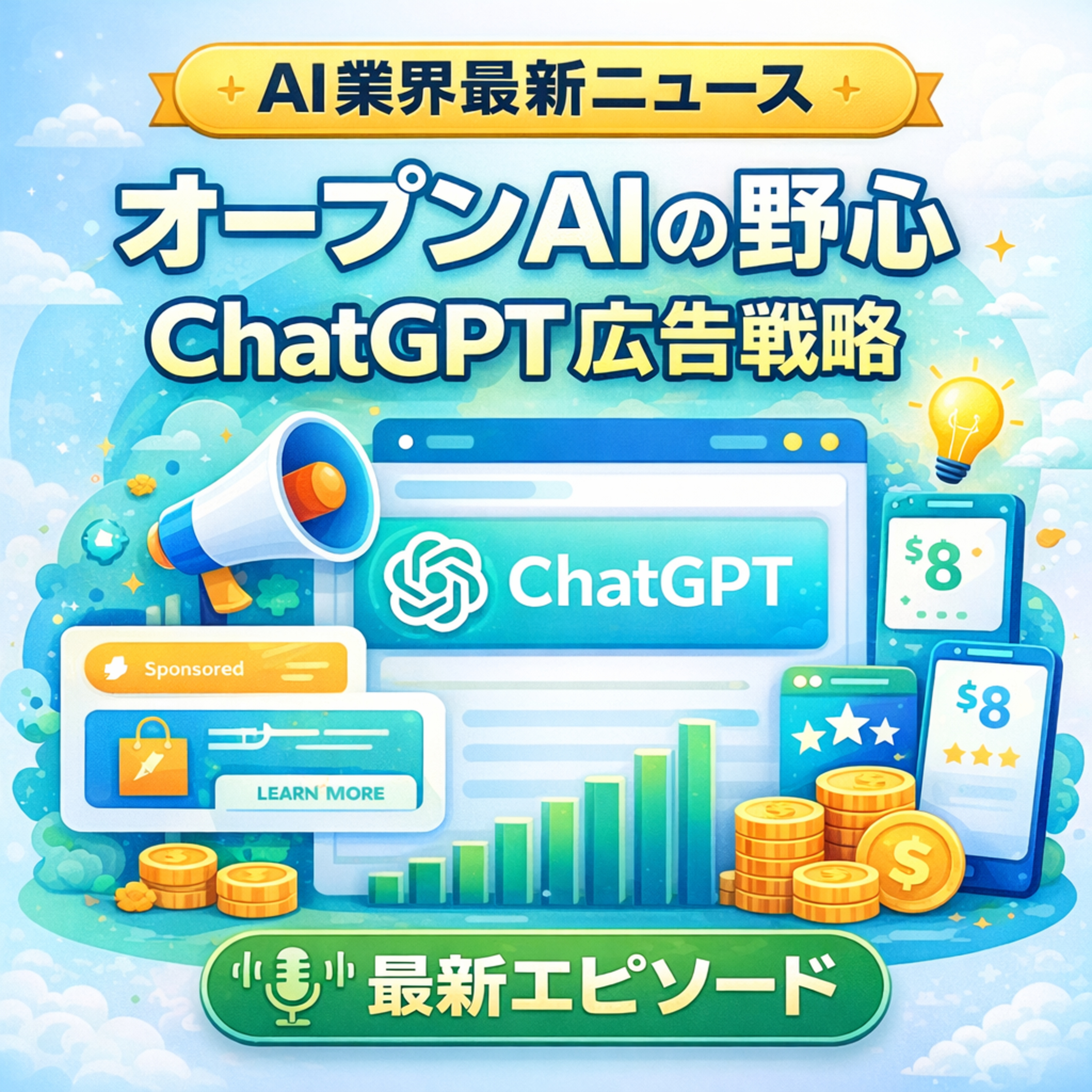 オープンAIの転換点：広告導入と「8ドルプラン」が示唆するプラットフォーム化への野心