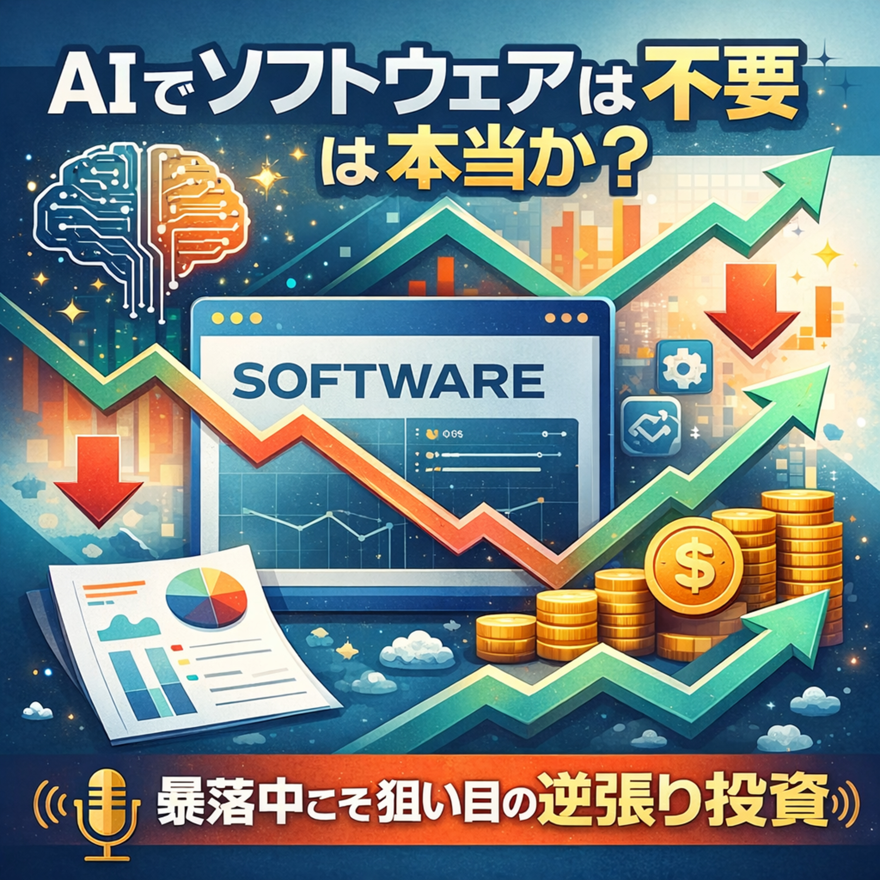 「AIでソフトウェアは不要」は本当か？暴落中の今こそ注目すべき逆張り投資の好機