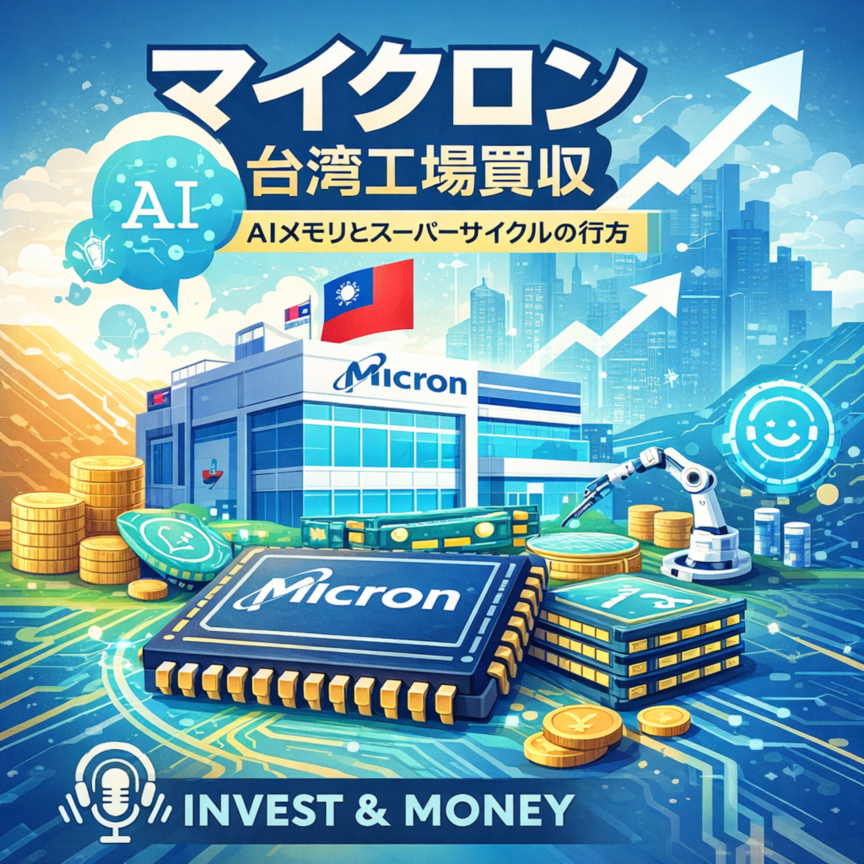 マイクロン・テクノロジーの台湾工場買収：AIメモリ市場の将来性と「スーパーサイクル」の行方
