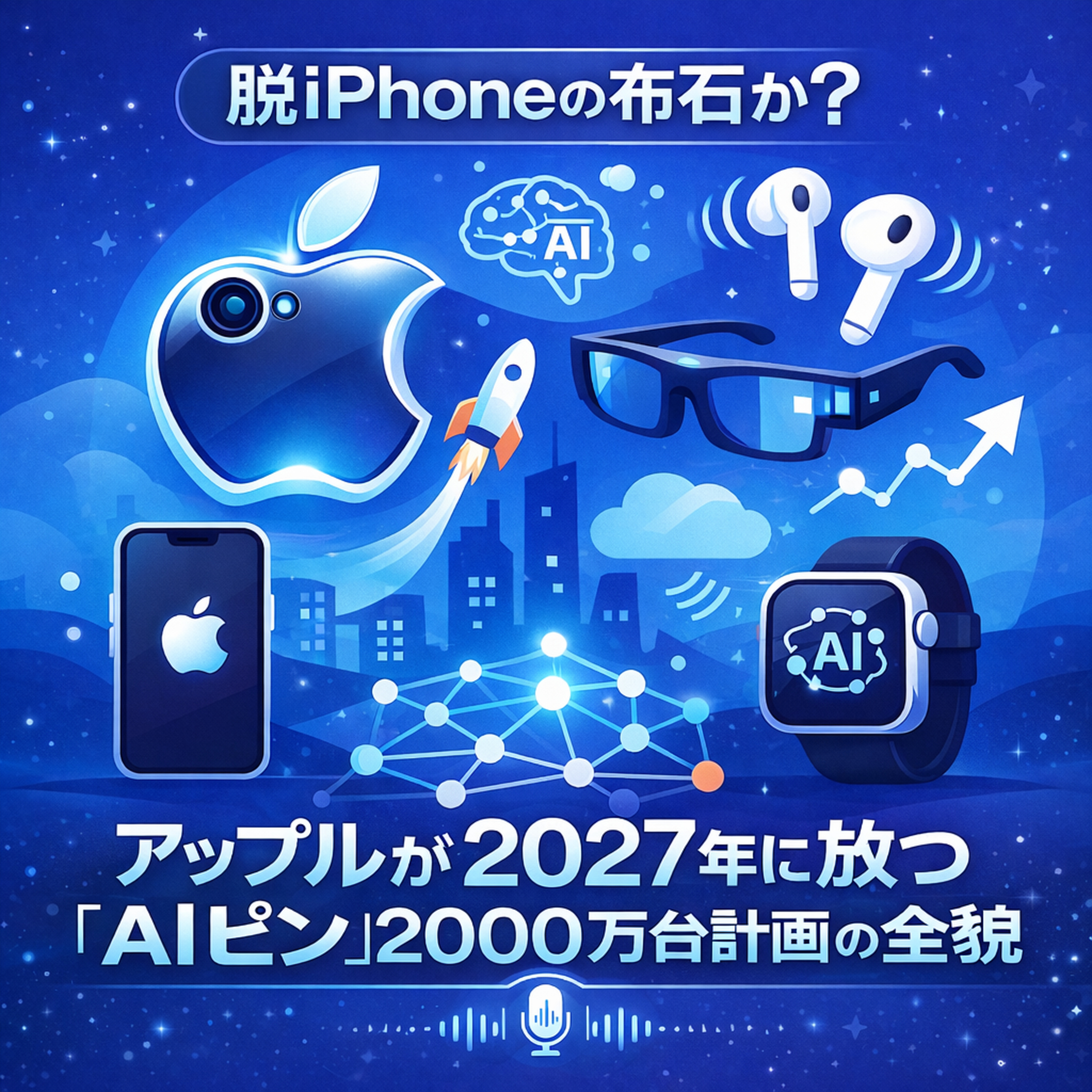 脱iPhoneの布石か？アップルが2027年に放つ「AIピン」2000万台計画の全貌