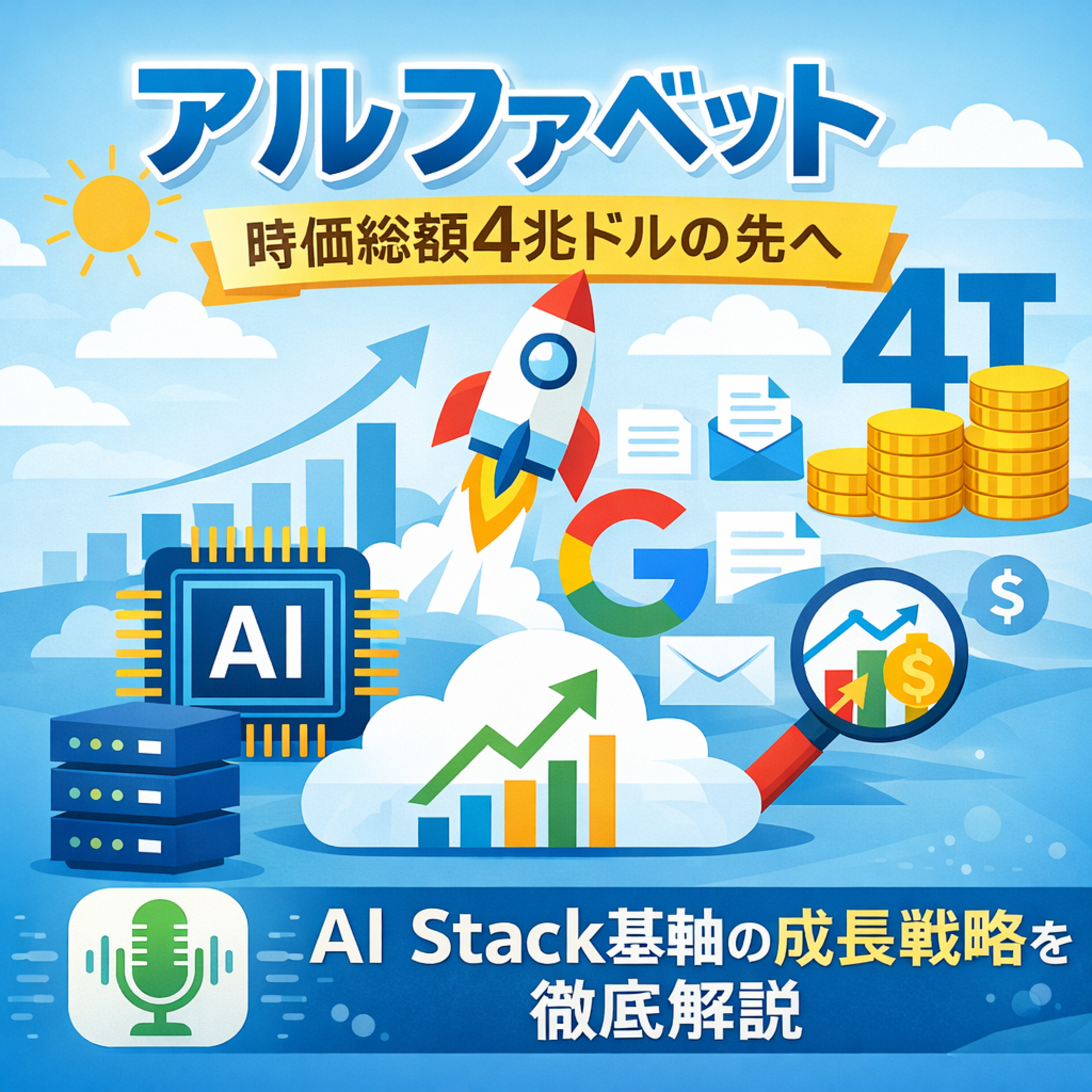 アルファベット、時価総額4兆ドルの先へ：統合型「AIスタック」が導く第2の成長期