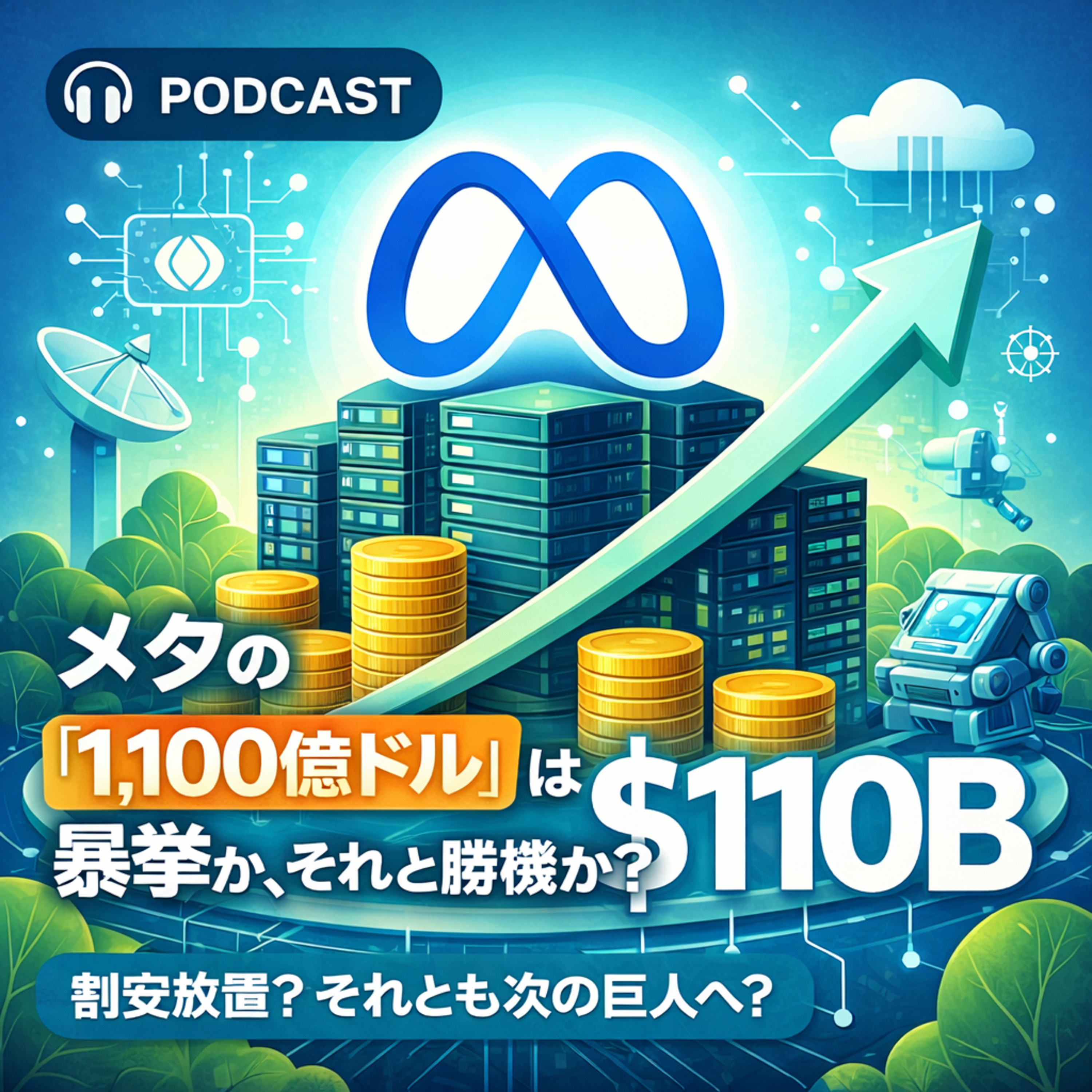 メタの「1,100億ドル」は暴挙か、それとも勝機か？割安放置された巨人の将来性を読み解く