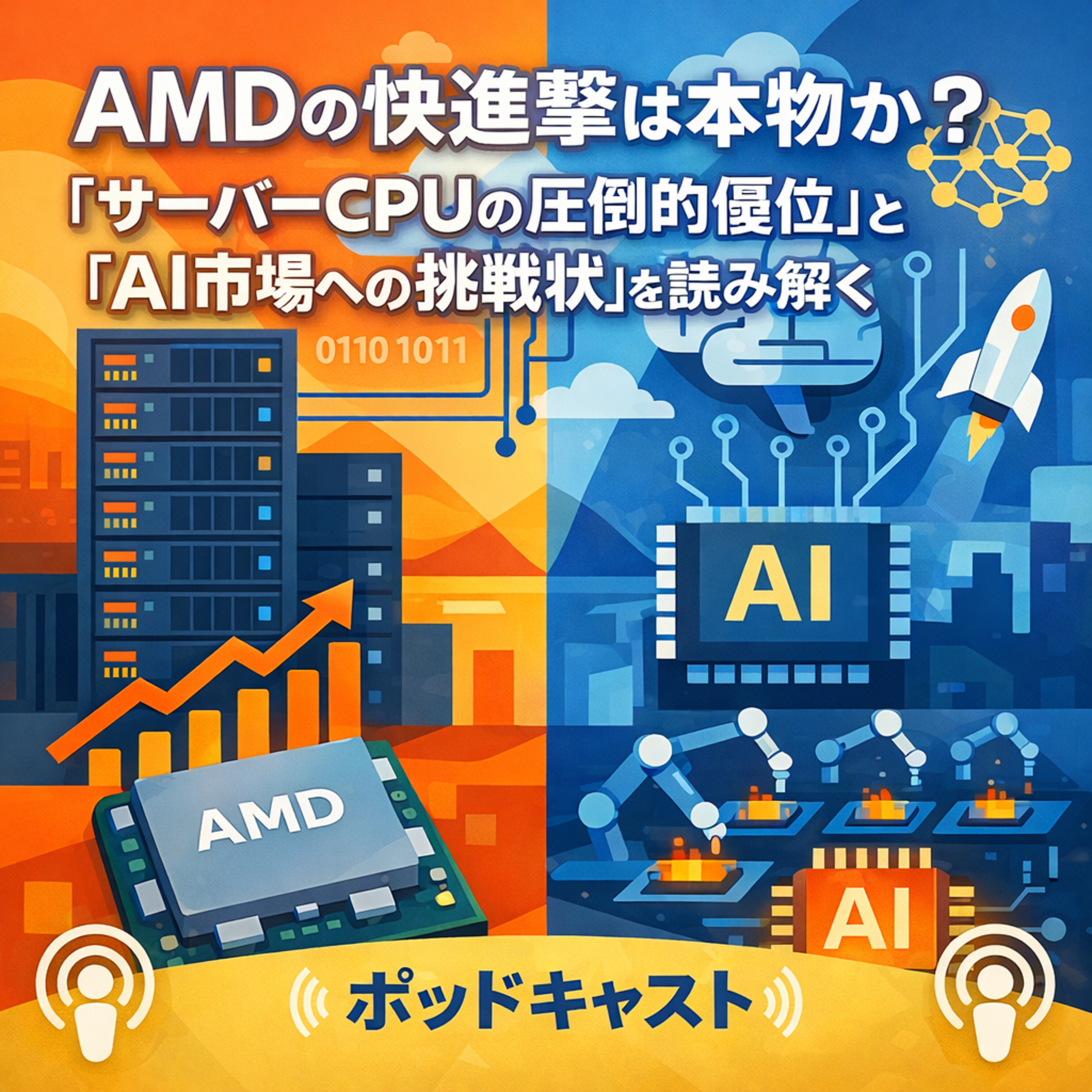 AMDの快進撃は本物か？「サーバーCPUの圧倒的優位」と「AI市場への挑戦状」を読み解く