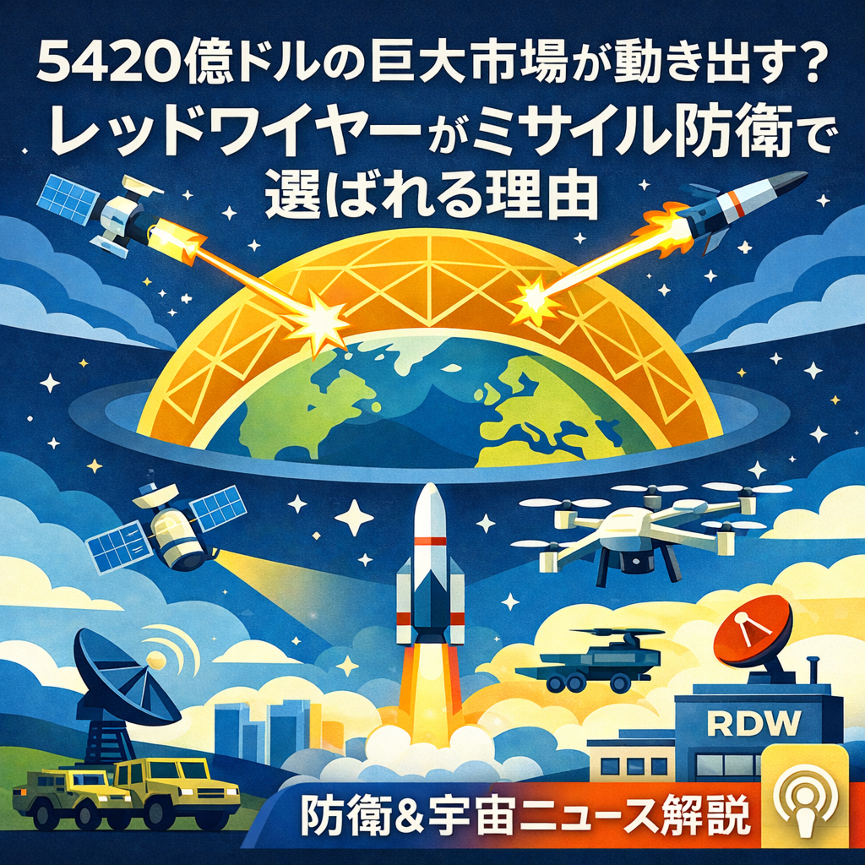 5420億ドルの巨大市場が動き出す？レッドワイヤーがミサイル防衛で選ばれる理由